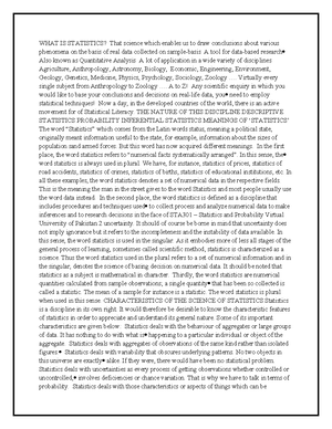 STA301-Mid Term Solved MCQs With References - STA301- Statistics And ...