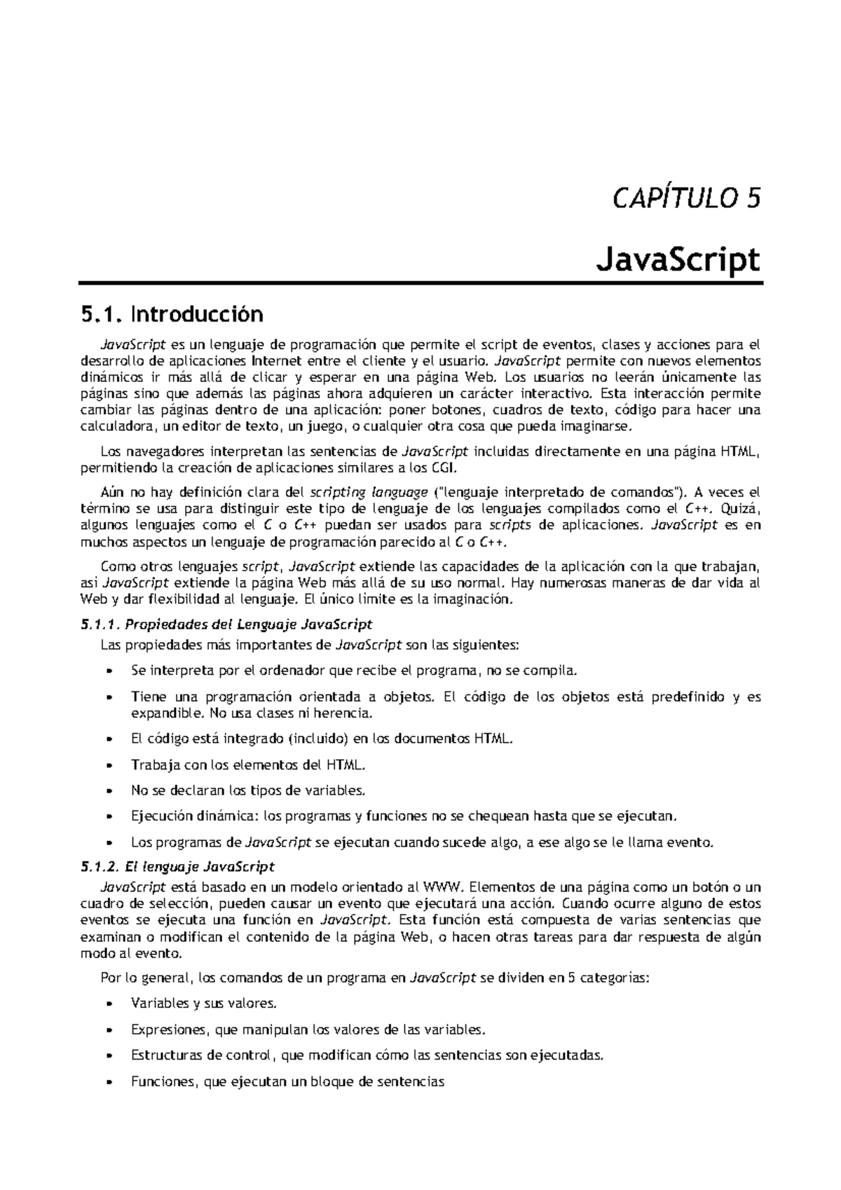 Javascript UPV - programacion - CAPÍTULO 5 5. JavaScript 5 ...