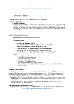 Chapter 3 and 4 SEC Code of Corporate Governance - CODE OF CORPORATE ...