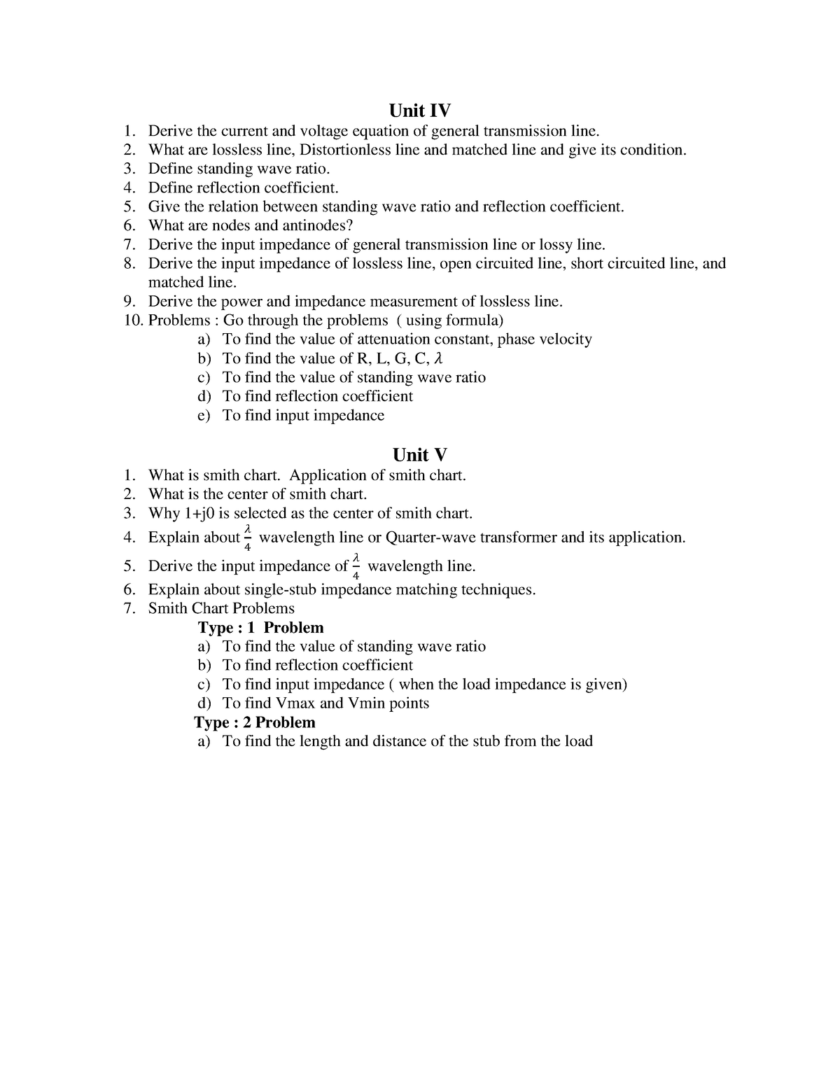 unit-4-and-5-question-bank-unit-iv-derive-the-current-and-voltage