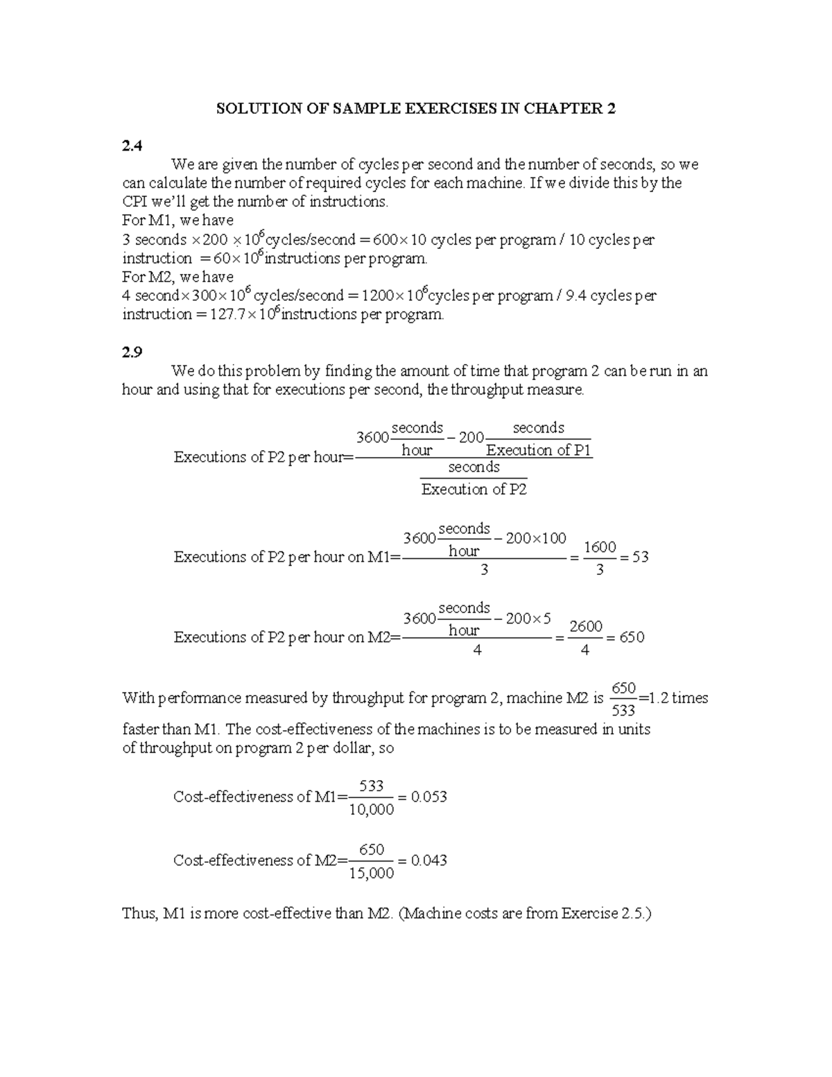 Chap2Solns - Chapter 2 Sample Solutions - SOLUTION OF SAMPLE EXERCISES ...