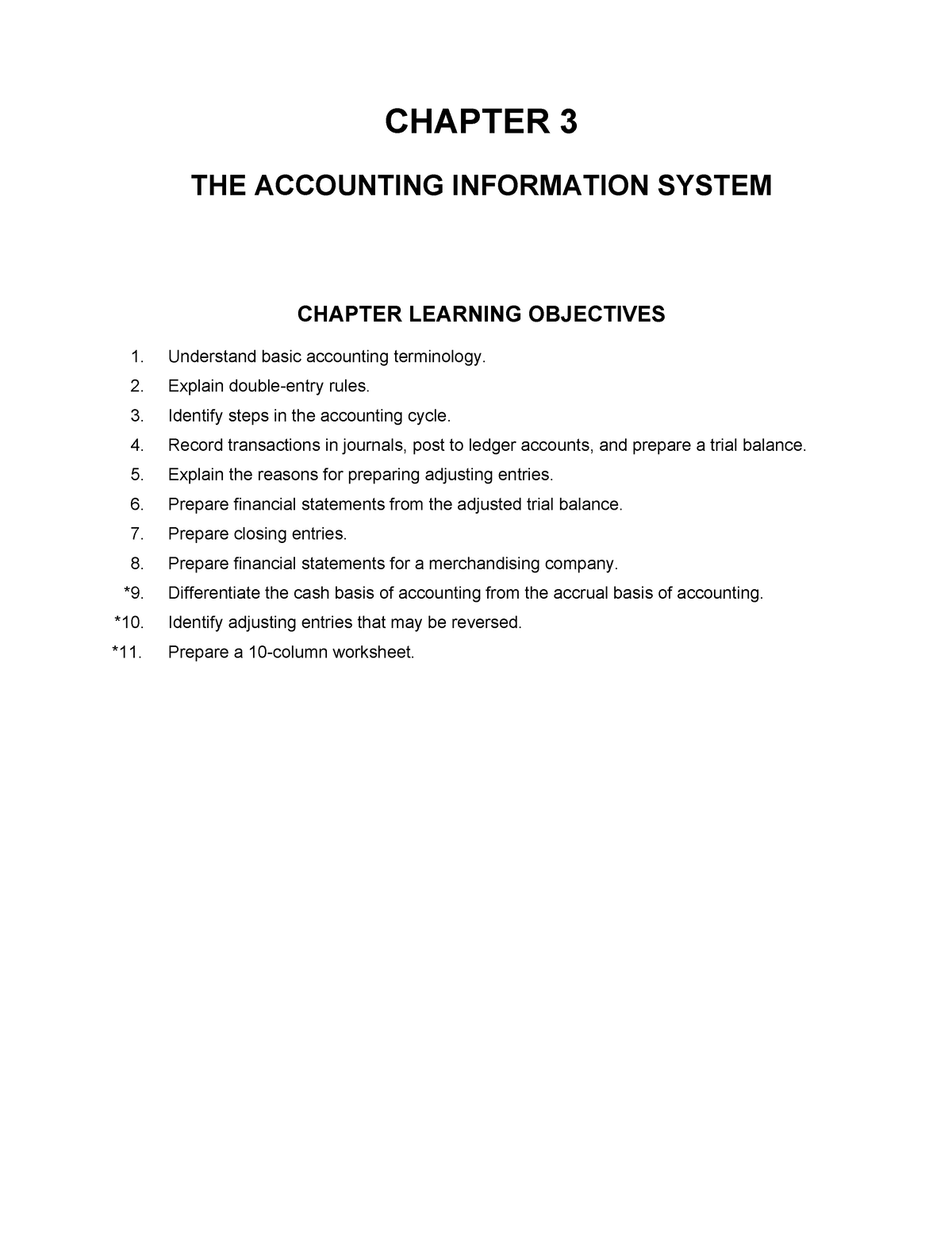 THE Accounting Information System - CHAPTER 3 THE ACCOUNTING ...