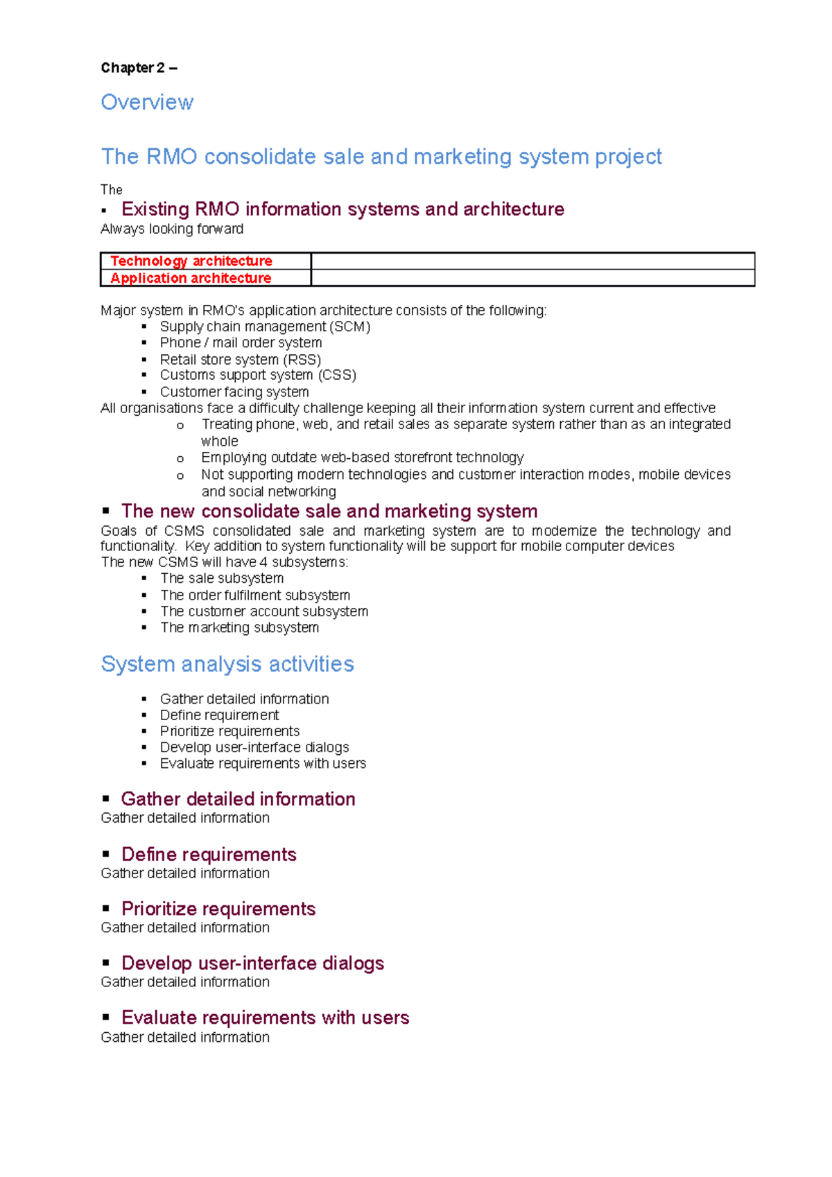 system and analysis in a changing world - Chapter 2 - Chapter 2 ...