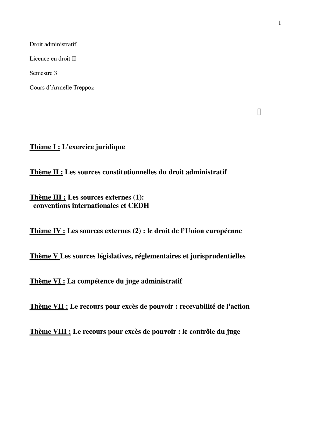 Td Droit Administratif L S Droit Administratif Licence En