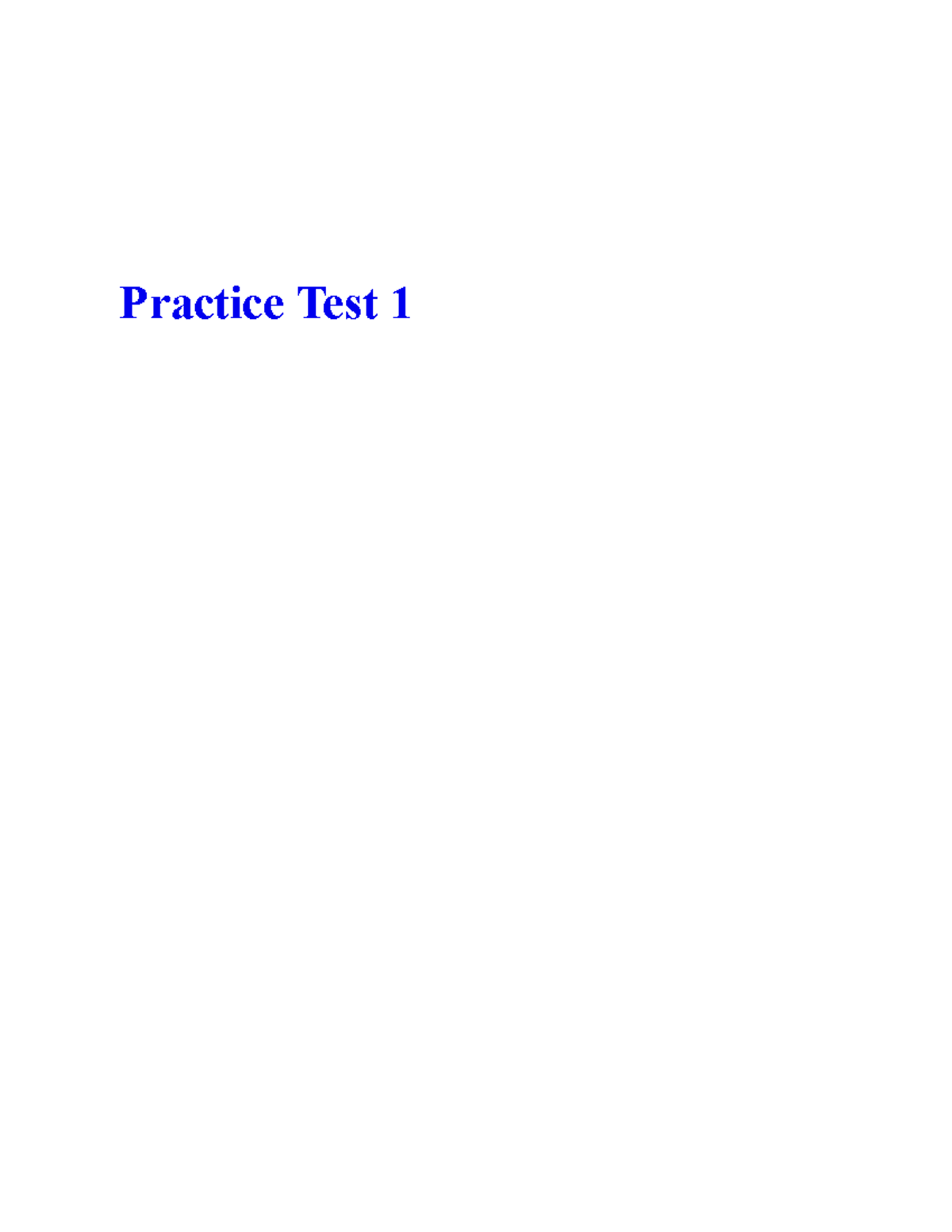 Barrons practice test - Practice Test Section I: Multiple-Choice TIME ...