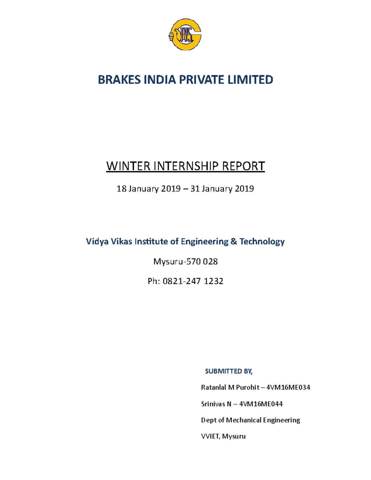 447787548 Brakes India Private Limited docx BRAKES INDIA PRIVATE