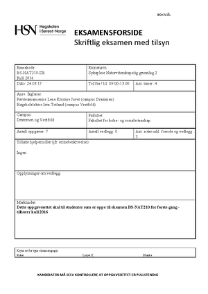 Sykdomslære BS NAT 210 USN StuDocu Diabetes oppgsver Sykdomslære BS NAT 210 USN StuDocu