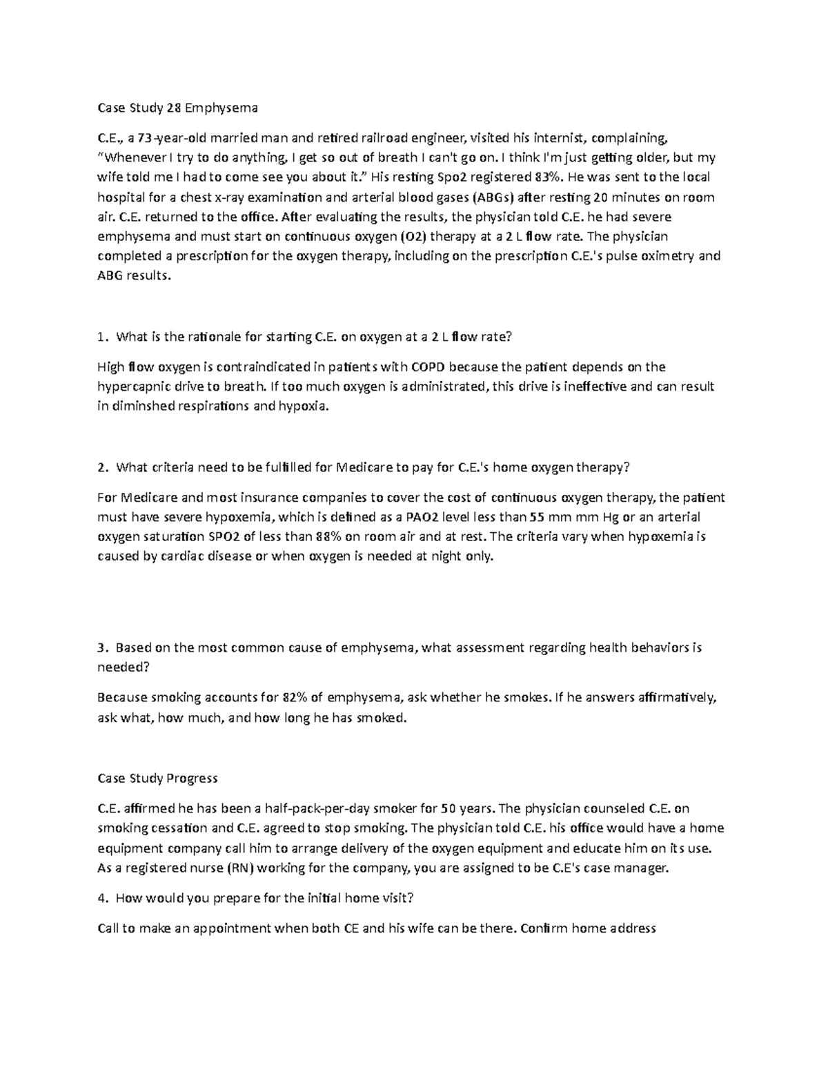 Case Study 28 Emphysema (student copy)21 Case Study 28 Emphysema C