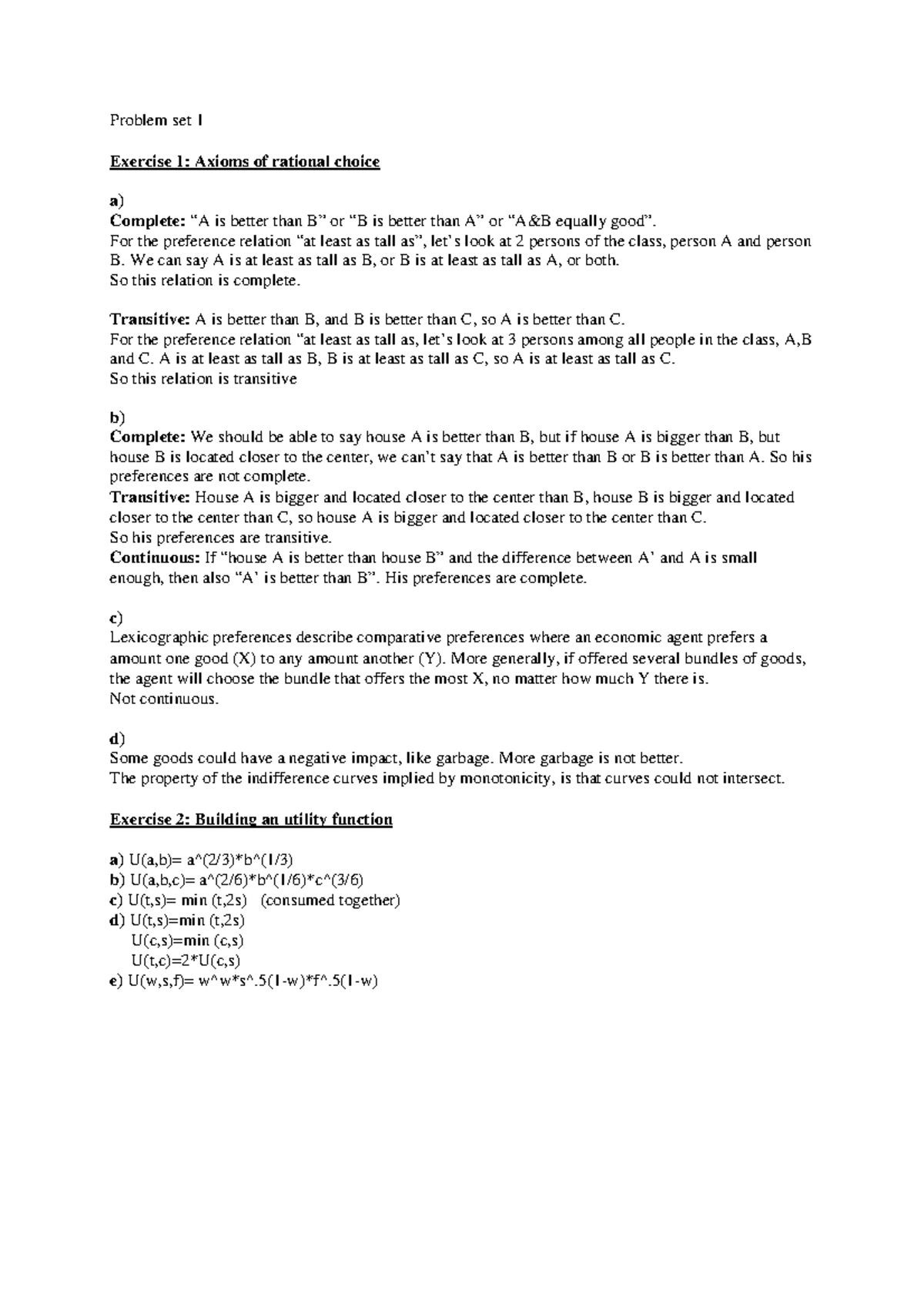 Workgroup Elaborations Problem Set 1 Exercises 1 And 2 Studocu