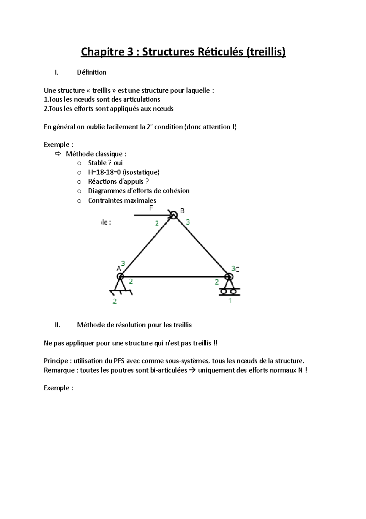 Chapitre 3 cours magistral Chapitre 3 Structures Réticulés