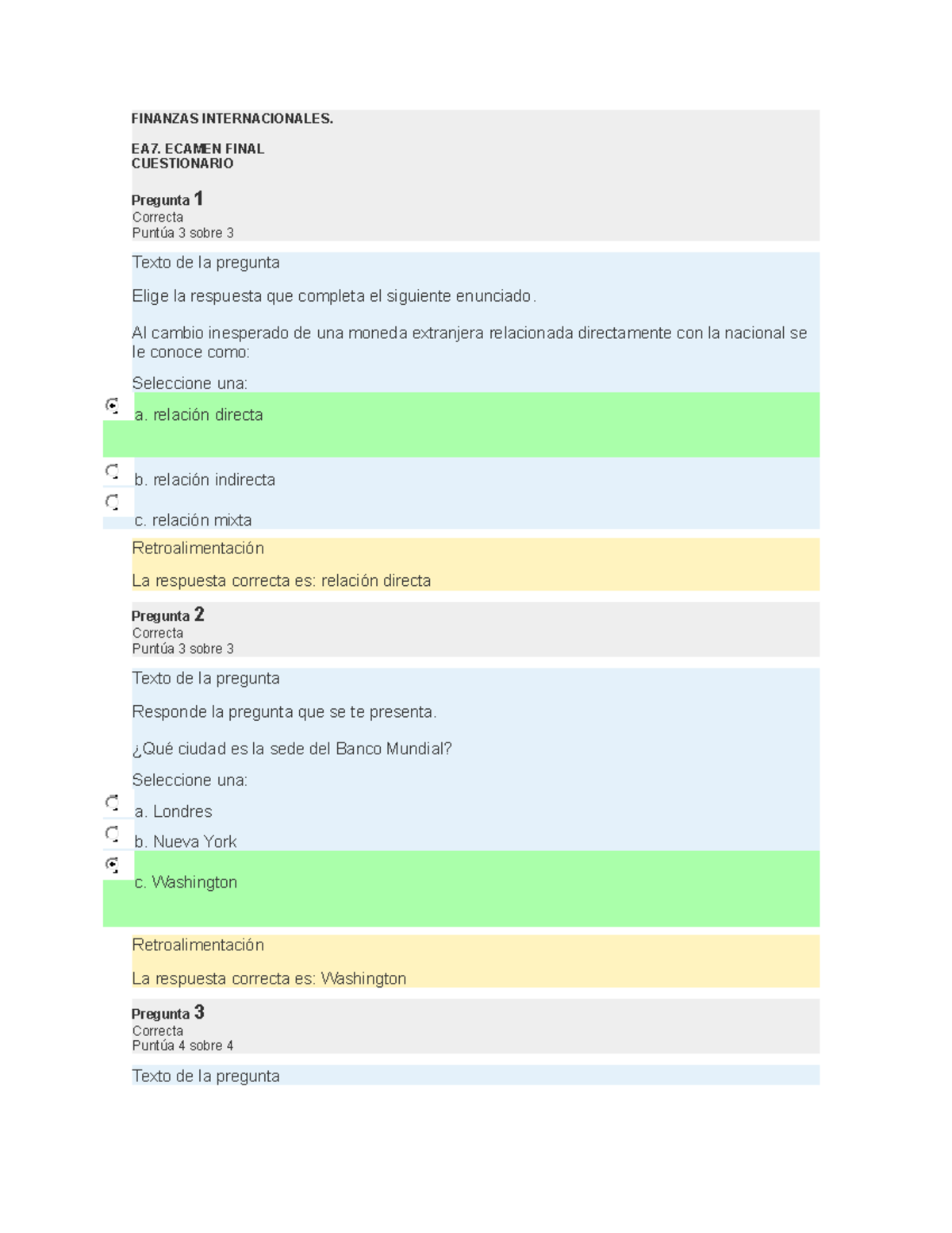 Finanzas Internacionales Examen Final - FINANZAS INTERNACIONALES. EA7 ...