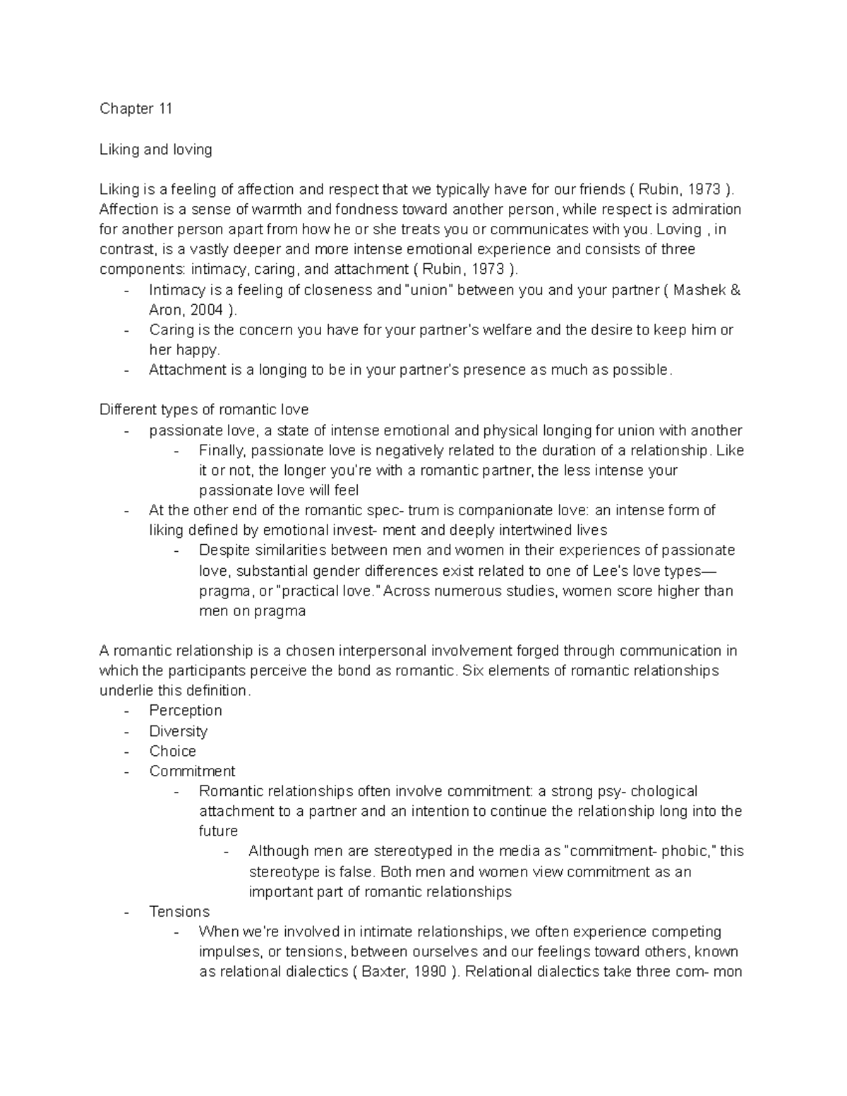 Lecture 7 readings - Chapter 11 - Chapter 11 Liking and loving Liking ...