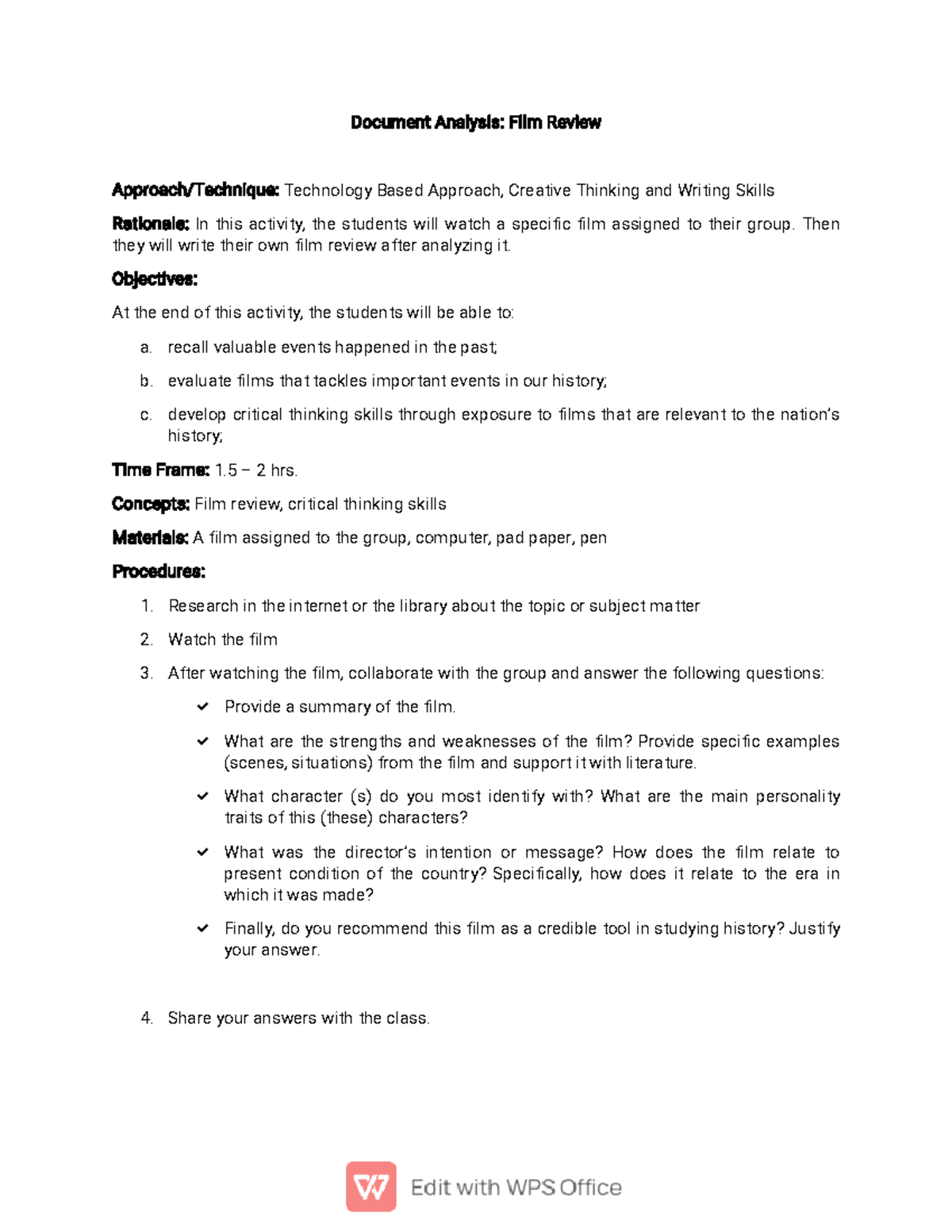 document analysis vs literature review