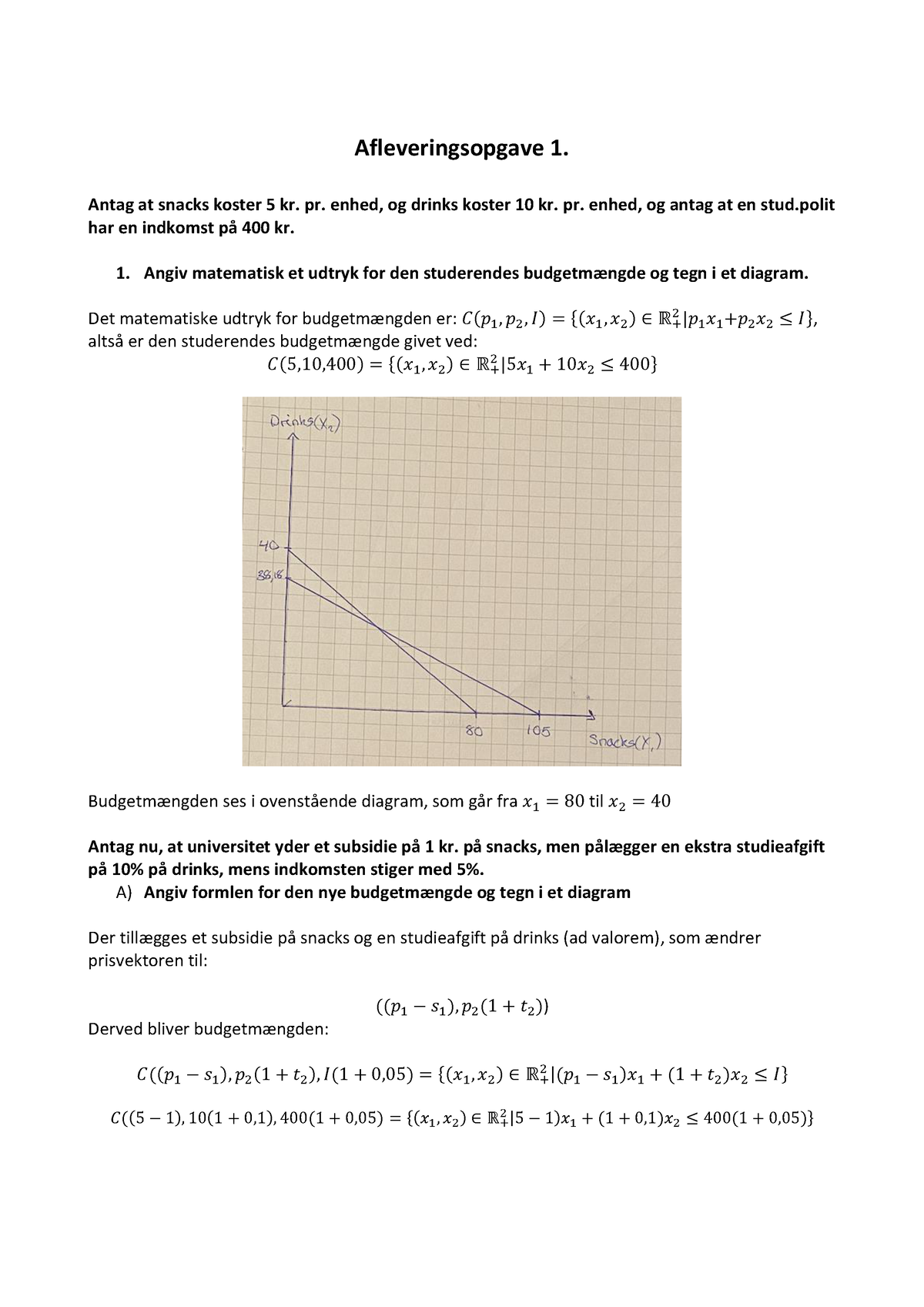 Afleveringsopgave 1 - Første Aflevering Til Mikro 1 - Afleveringsopgave ...