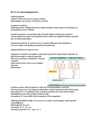 LT 27-28 - Aantekeningen Van College 27 En 28 Mechanisms Of Disease II ...