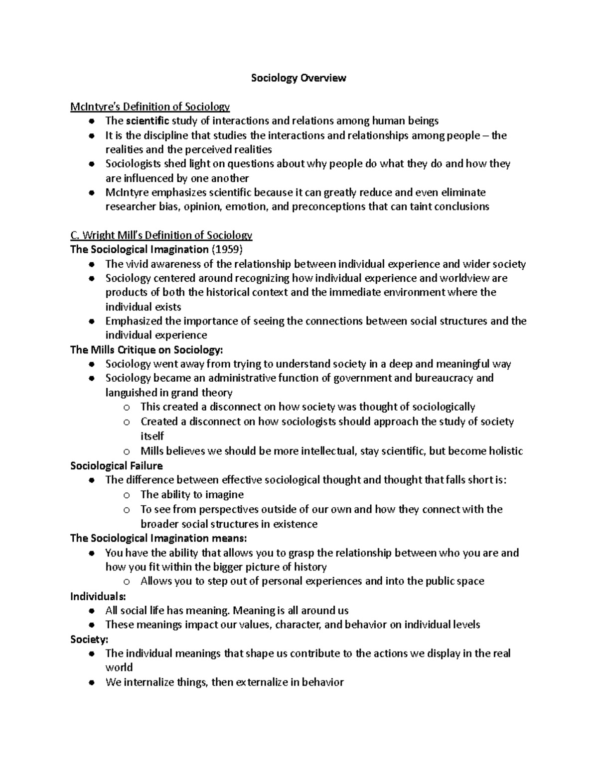 SOCIOLOGY DEFINITION AND OVERVIEW OF THE FIELD visual data 7