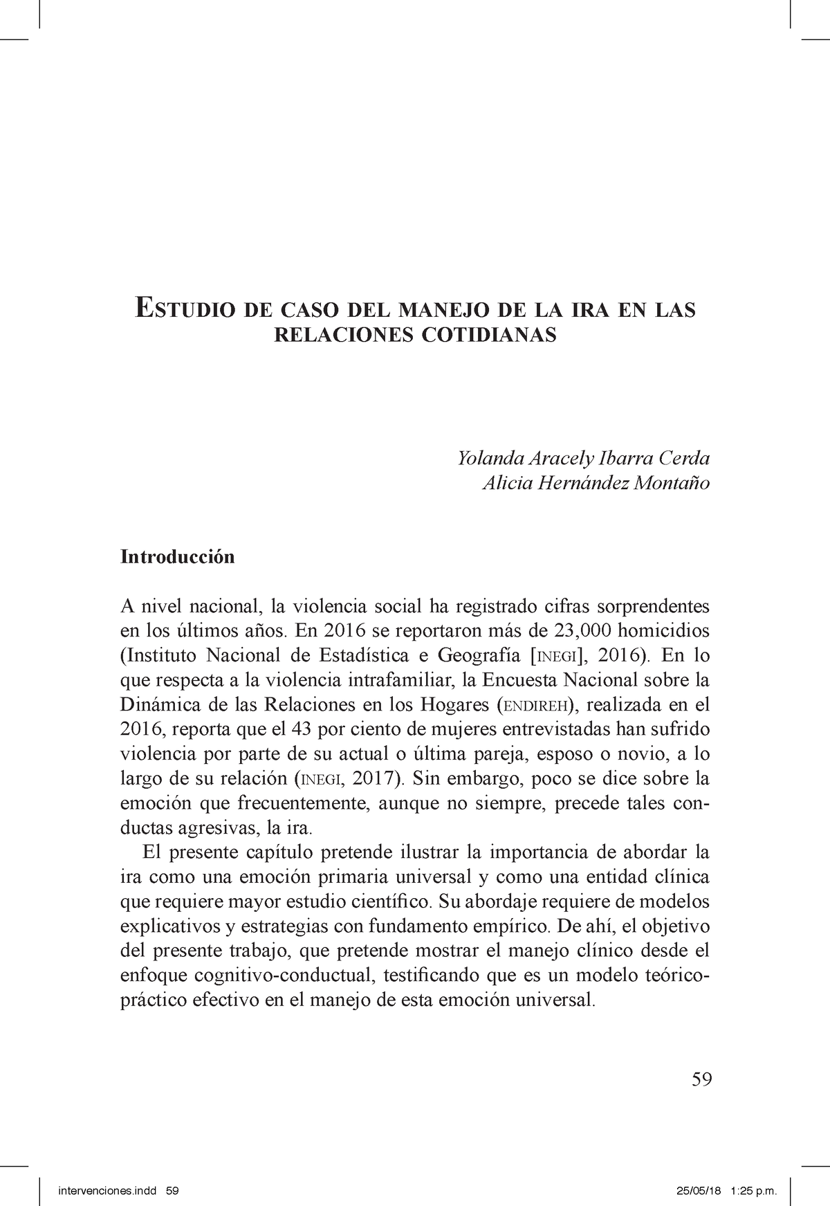 Estudio de caso manejo de la ira - 59 estudIo de caso del manejo de la ...