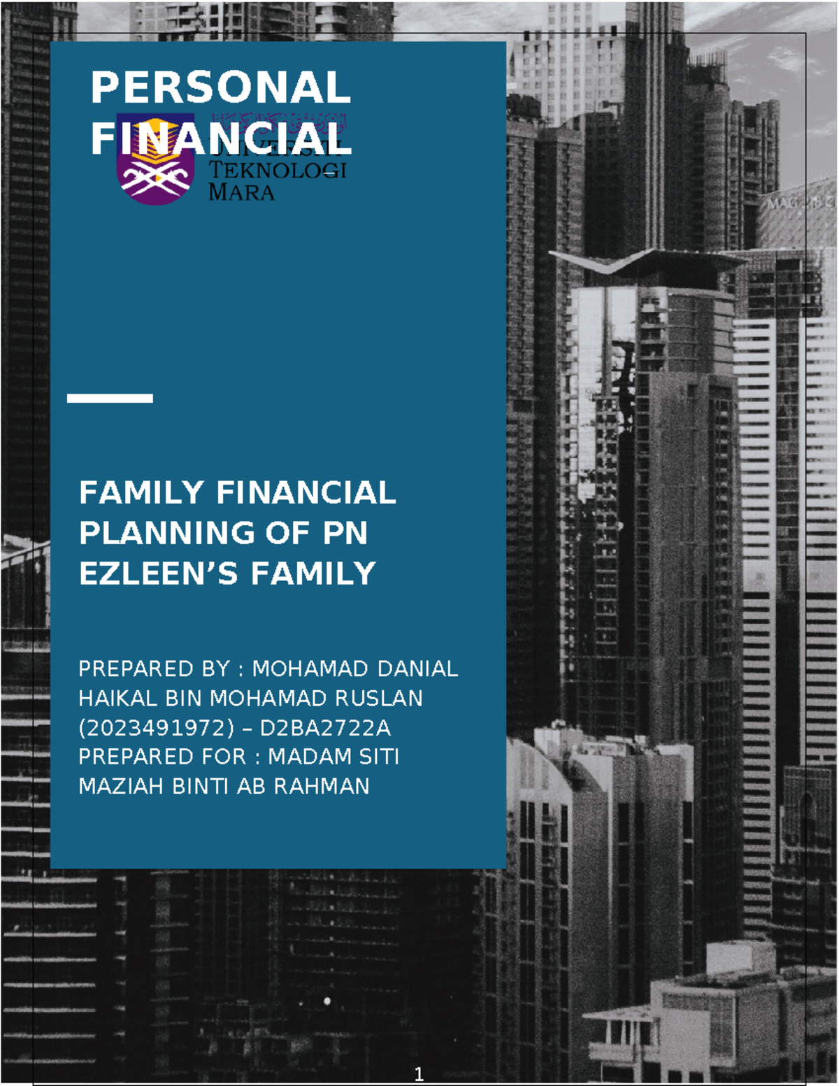 fin533 family financial planning assignment