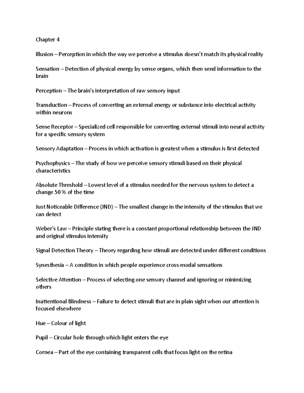 Chapter 4 - Sensation and Perception - Chapter 4 Illusion – Perception ...