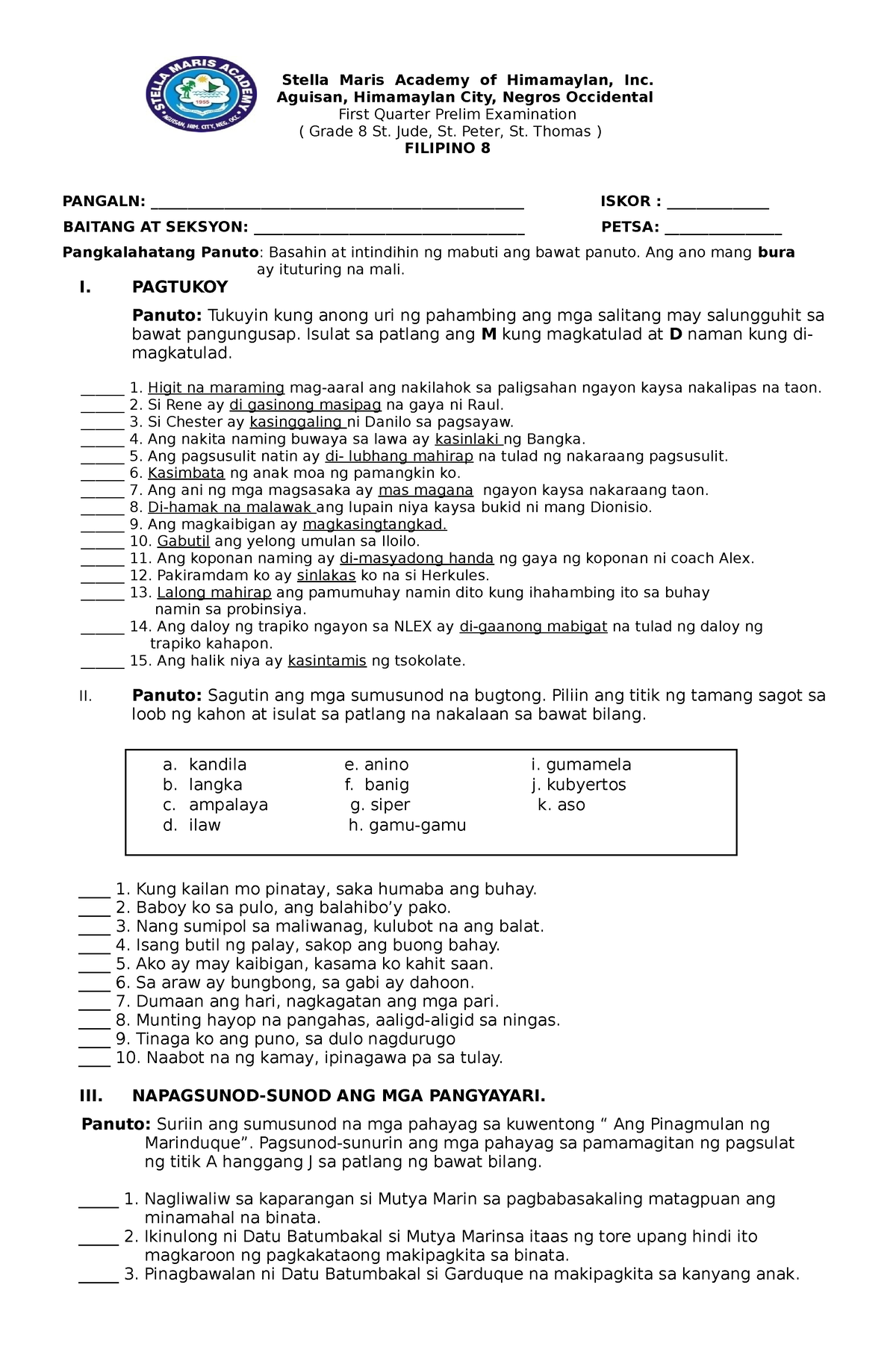 Exam 2023 2024 Exam Sample Stella Maris Academy Of Himamaylan Inc   Thumb 1200 1835 