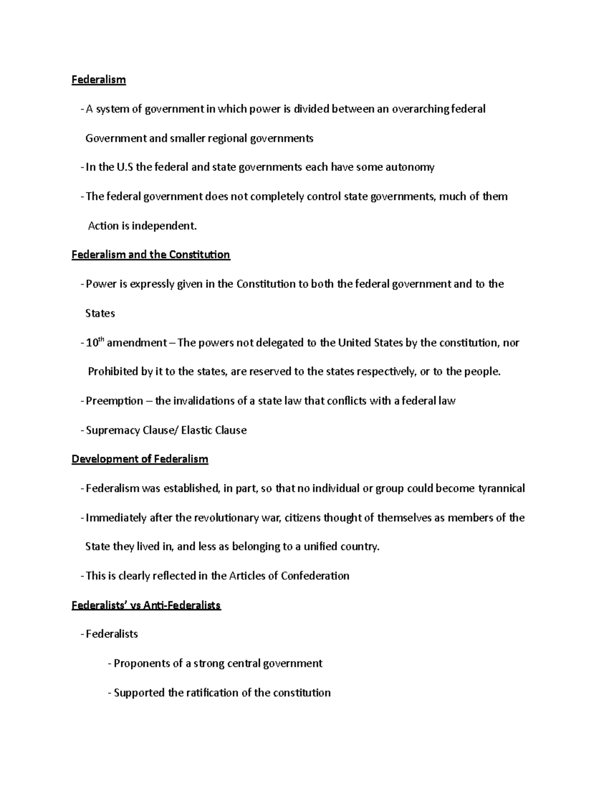 us-government-3a-lecture-notes-federalism-a-system-of-government