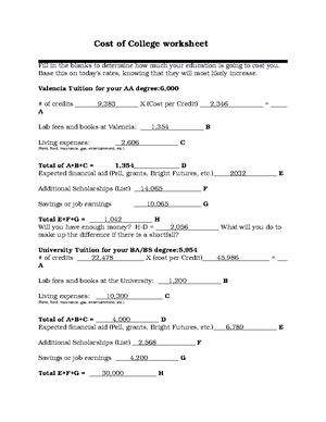 Cost of College worksheet - Base this on today's rates, knowing that they will most likely increase. - Studocu cost-of-college-worksheet-base-this-on-today-s-rates-knowing-that-they-will-most-likely-increase-studocu