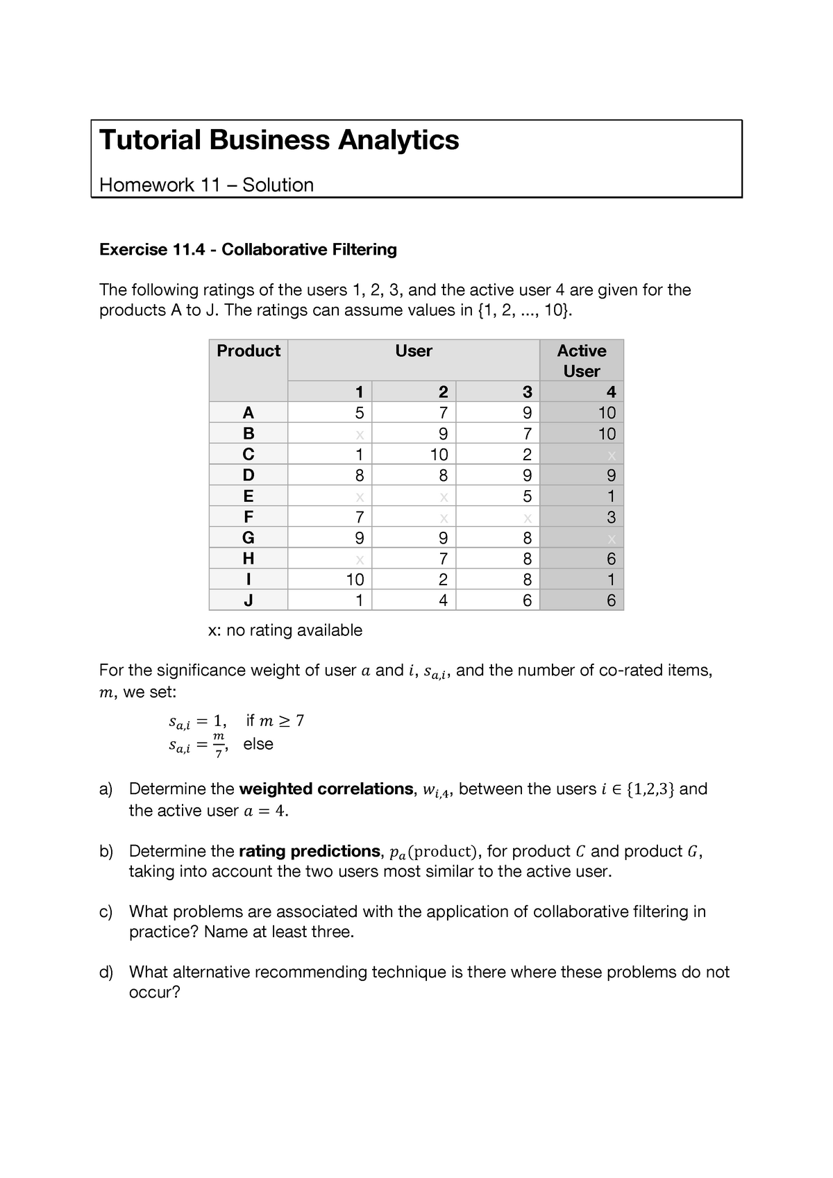 business analytics homework help