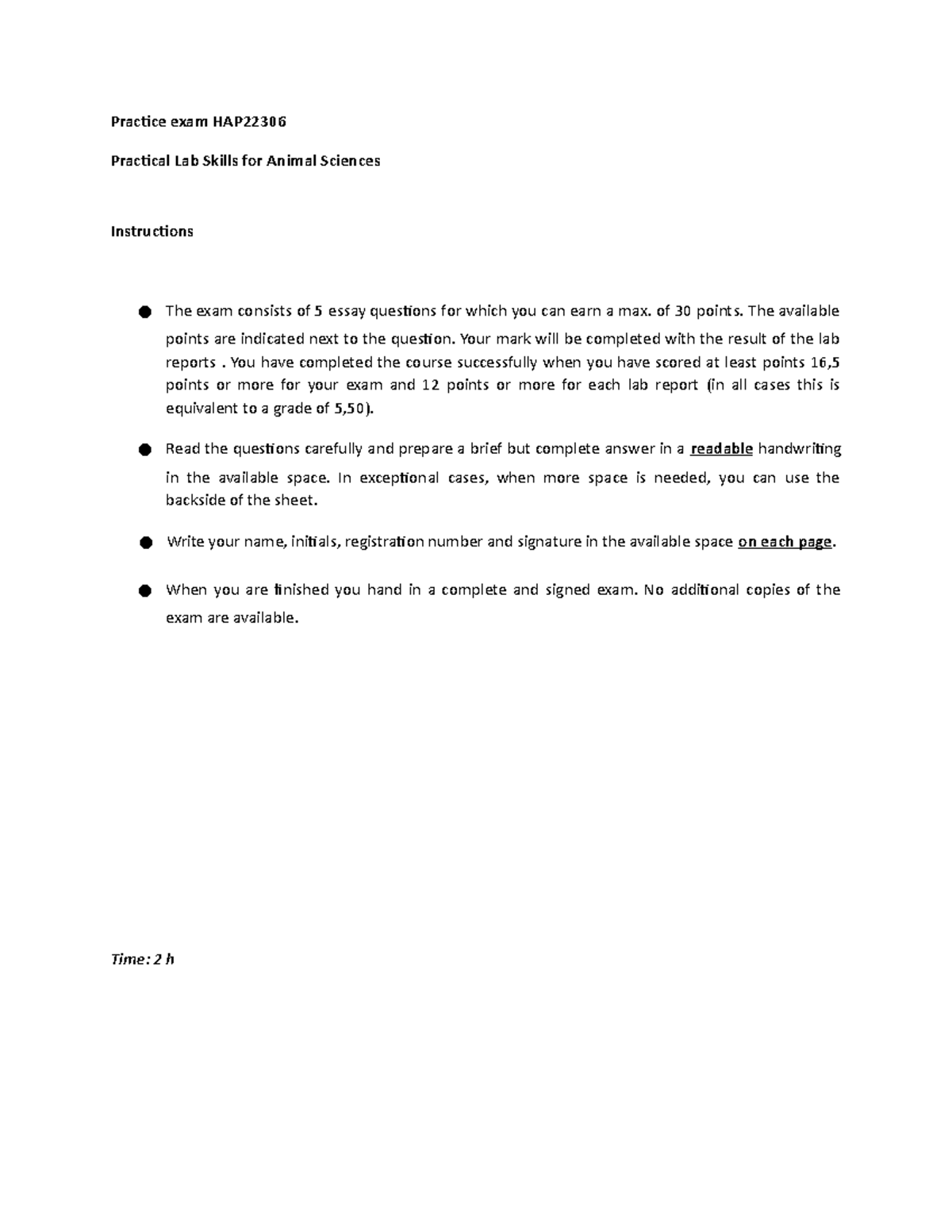 Practice Exam HAP22306 Practice Exam HAP Practical Lab Skills For practice-exam-hap22306-practice-exam-hap-practical-lab-skills-for