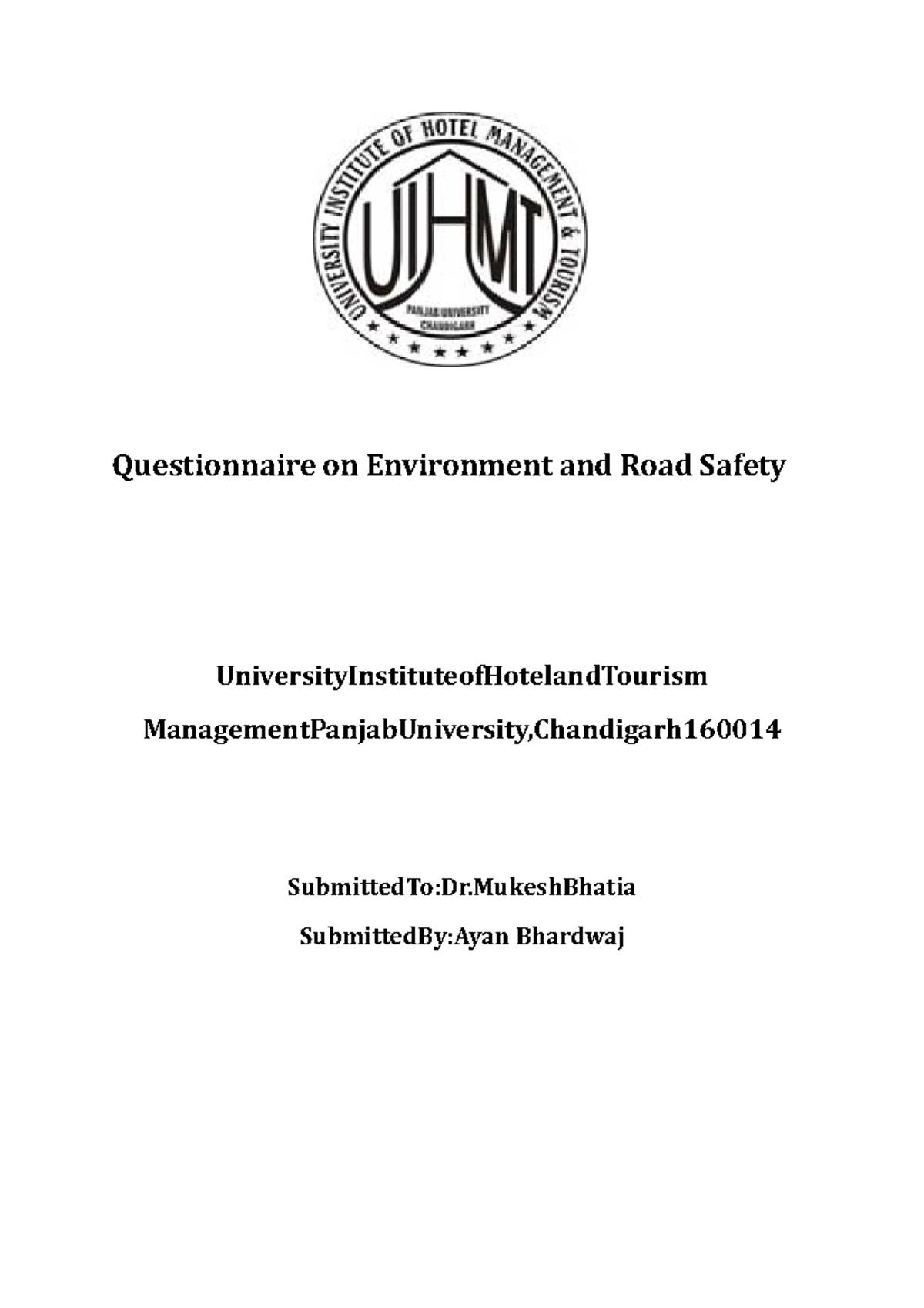 questionnaire-on-environment-and-road-safety-questionnaire-on