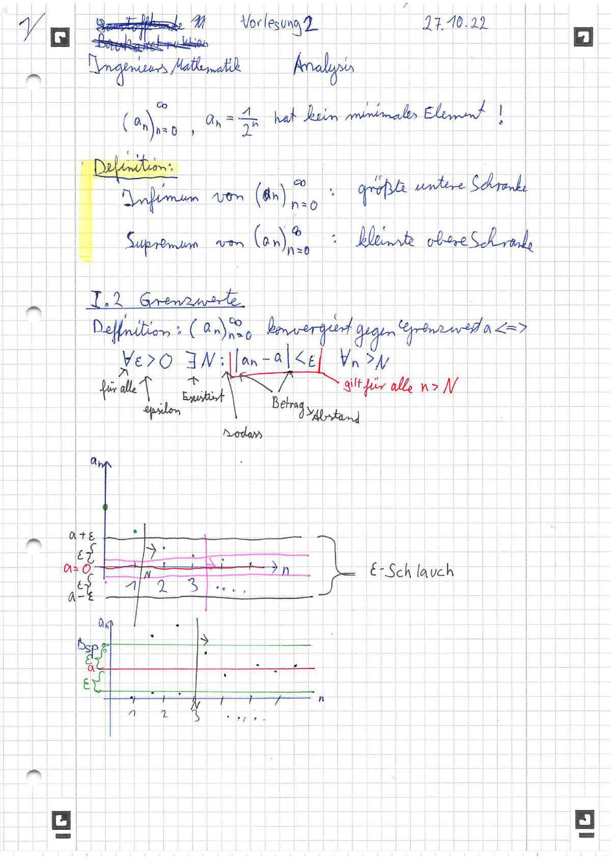 Ingenieurmathematik Analysis Vorlesung 2 - Ingenieurmathematik I ...