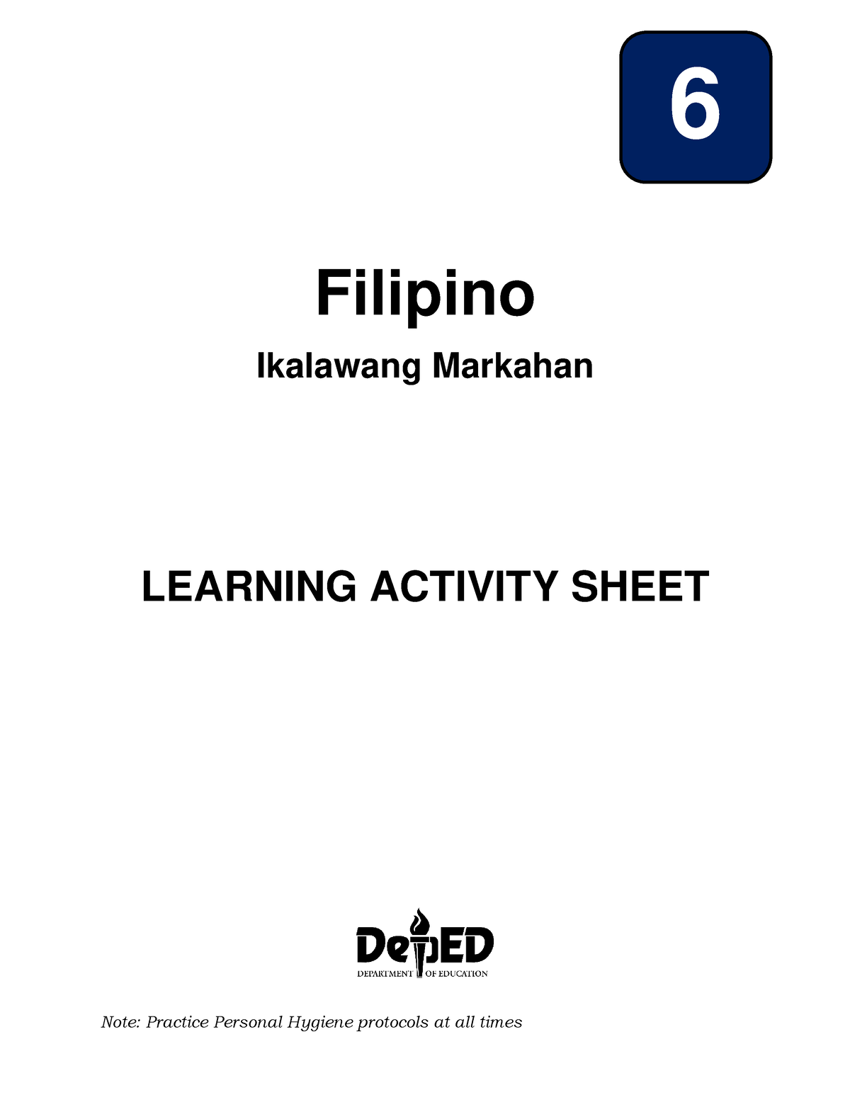 Grade 6 Q2 Filipino LAS - for catch up friday files - Filipino ...