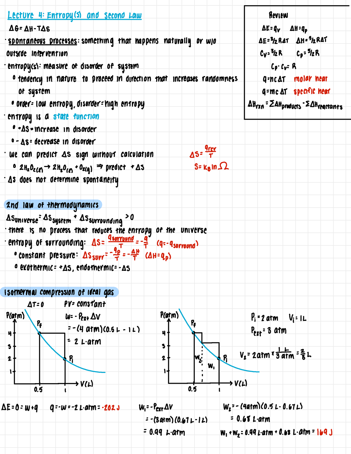 Lecture 4 - Entropy And Second Law - Lecture 4:Entropyls) And Second ...