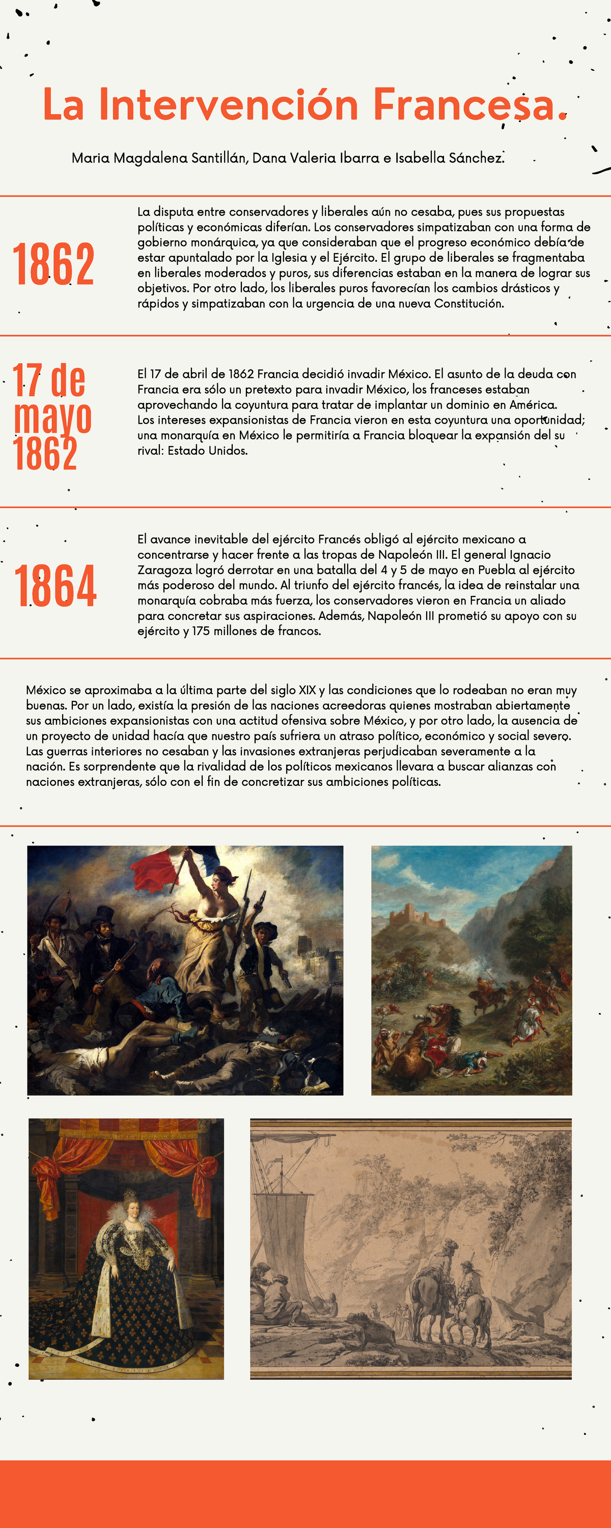 Actividad 2 linea de tiempo Napoleón III - La Intervención Francesa. México  se aproximaba a la - Studocu
