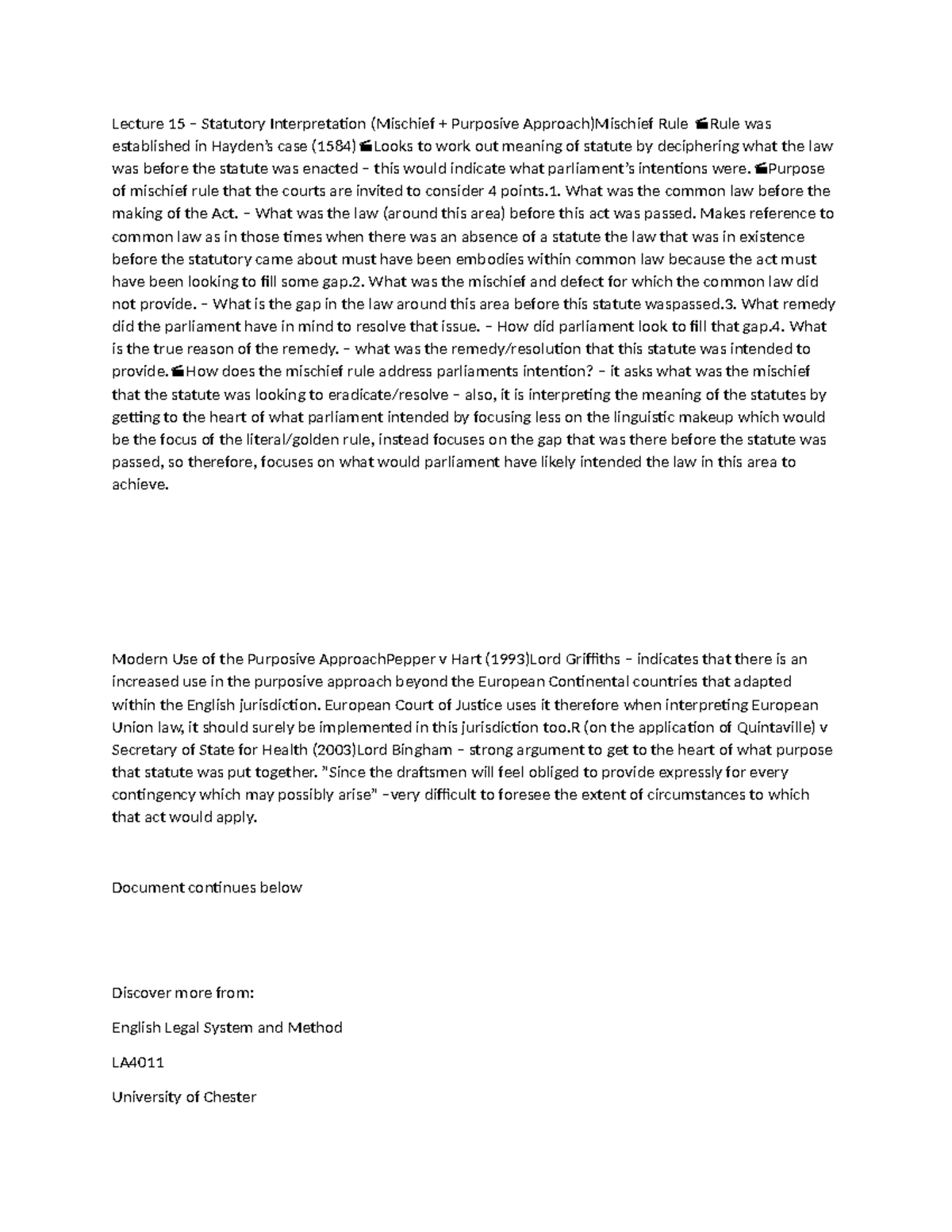 Inerpretation lukas guide - Lecture 15 – Statutory Interpretation ...