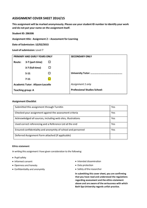pgce assignment assessment for learning
