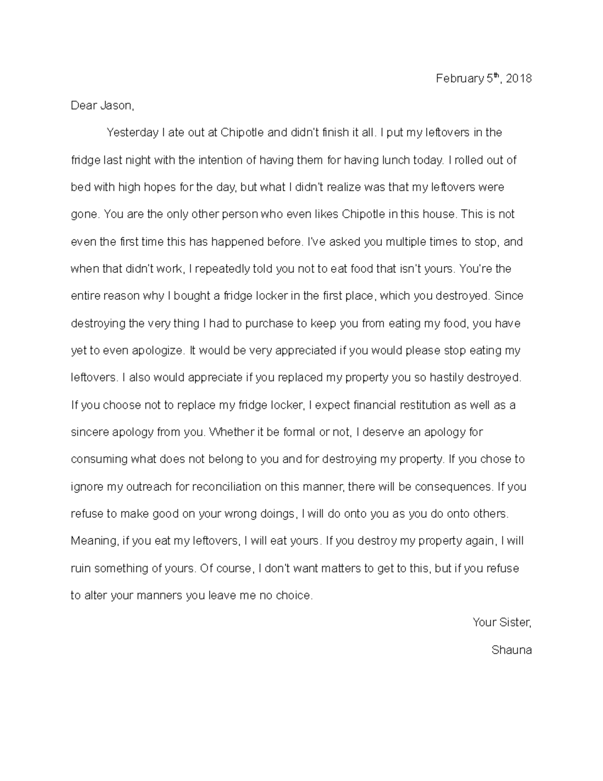 Conflict Letter Grade A Engl 101 English Composition I Studocu