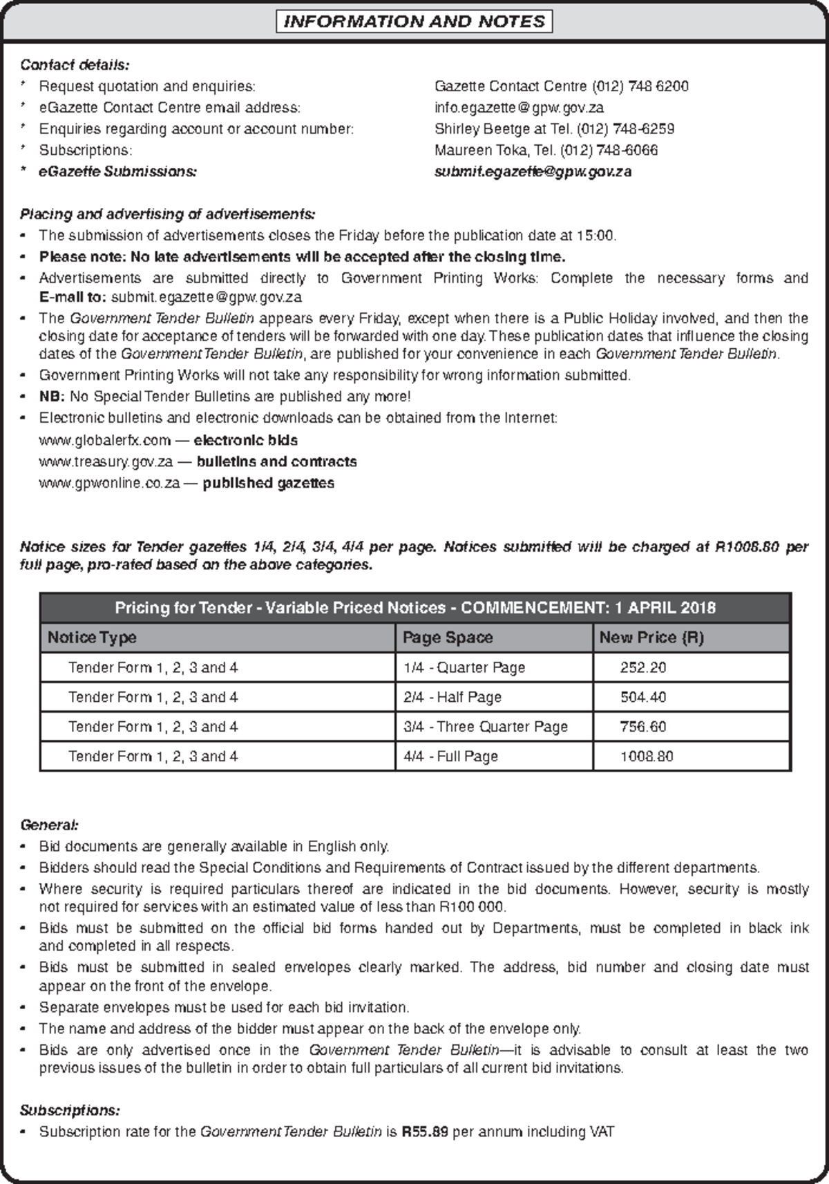 list-of-fixed-tariff-rates-and-conditions-pricing-for-tender