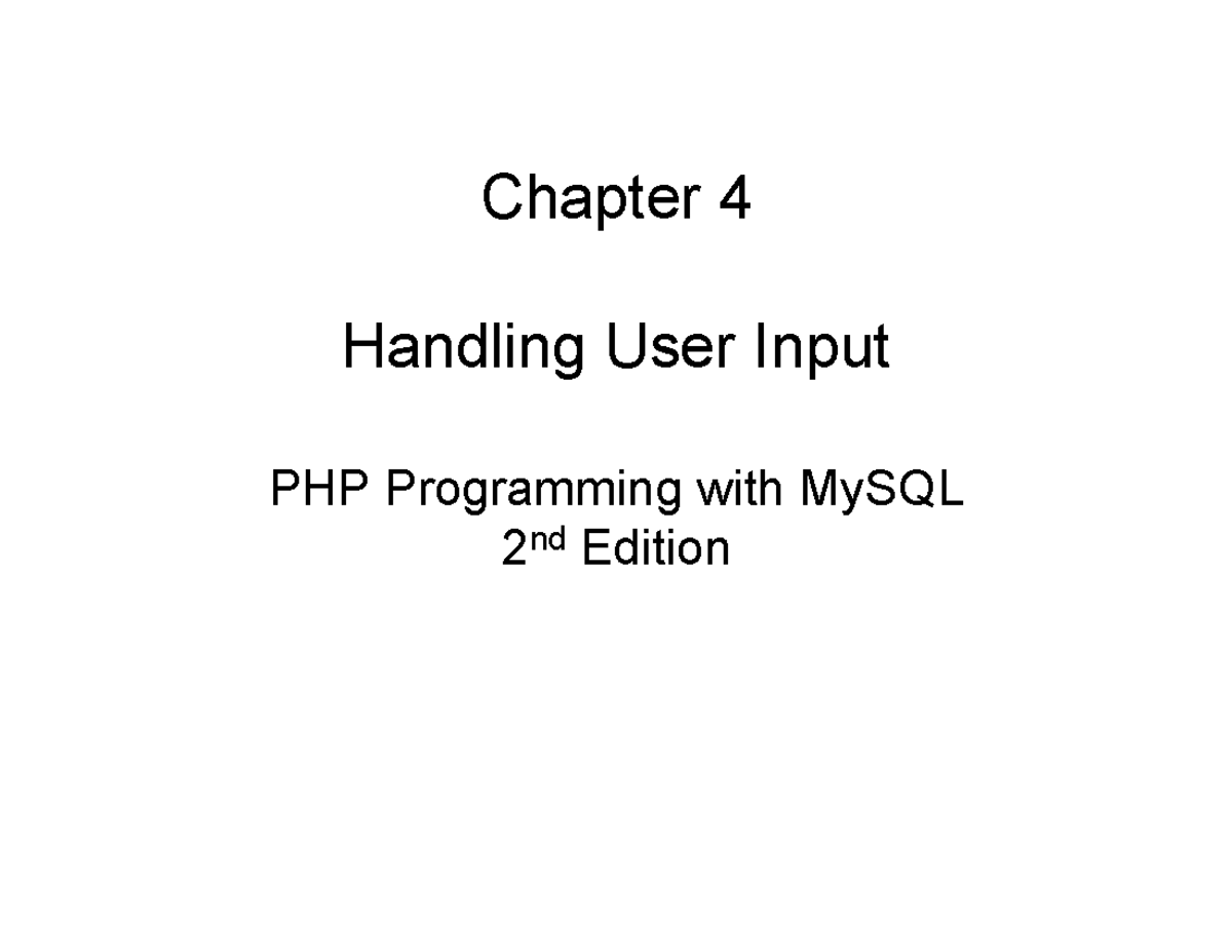 Chapter 4 Power Point Slides - - Studocu