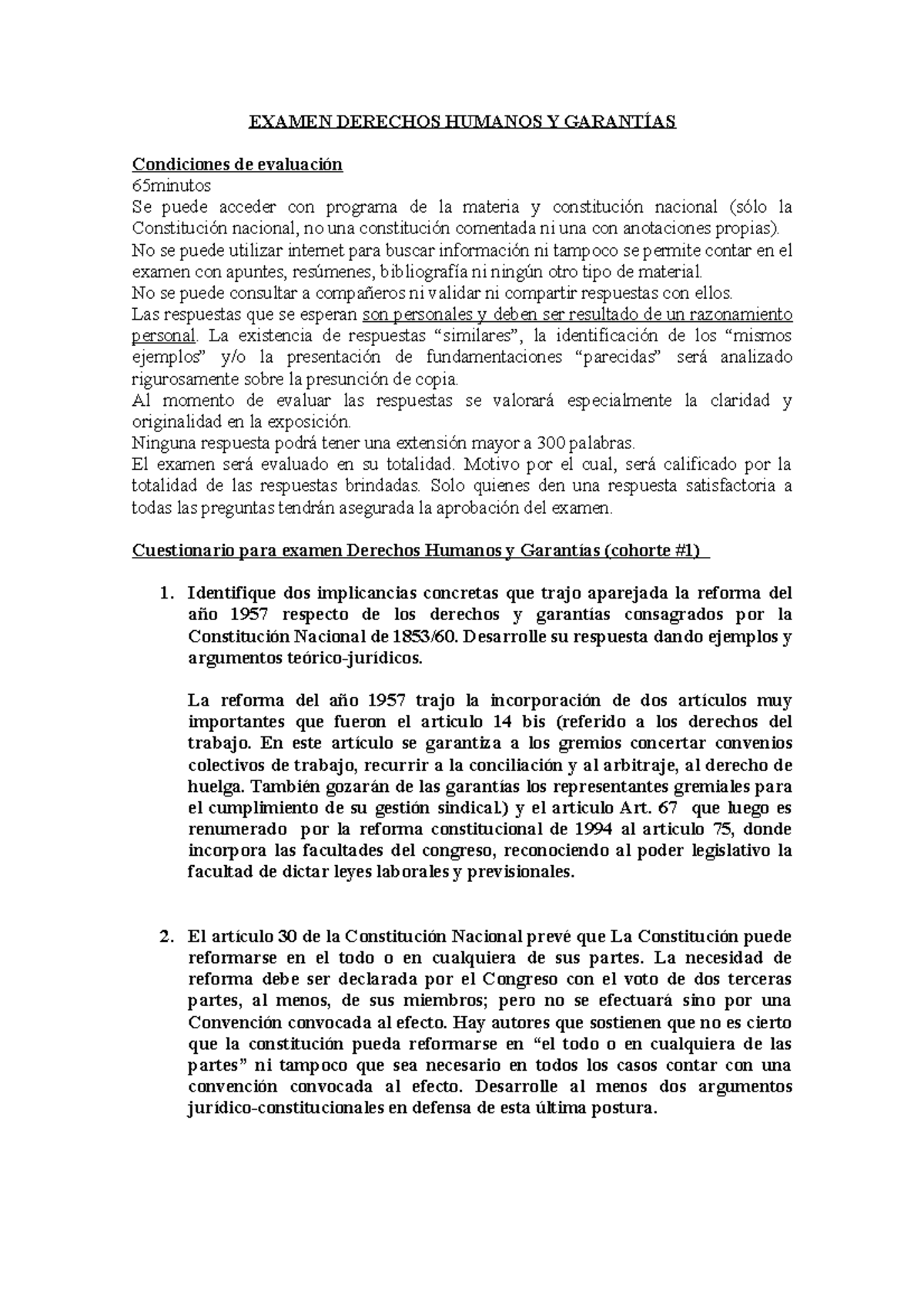 Temario Derechos Humanos Y Garantias (Mesa 4) Agosto 2022 - EXAMEN ...