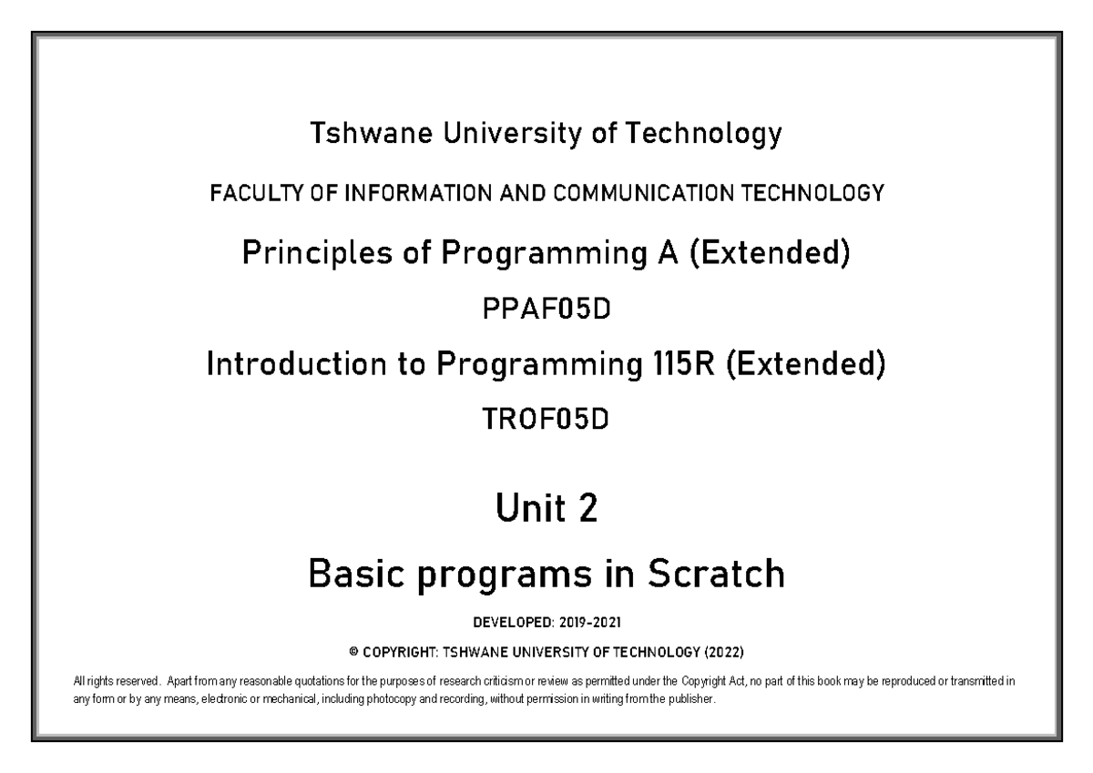 Direct File Topic Download-1 - Tshwane University of Technology FACULTY ...
