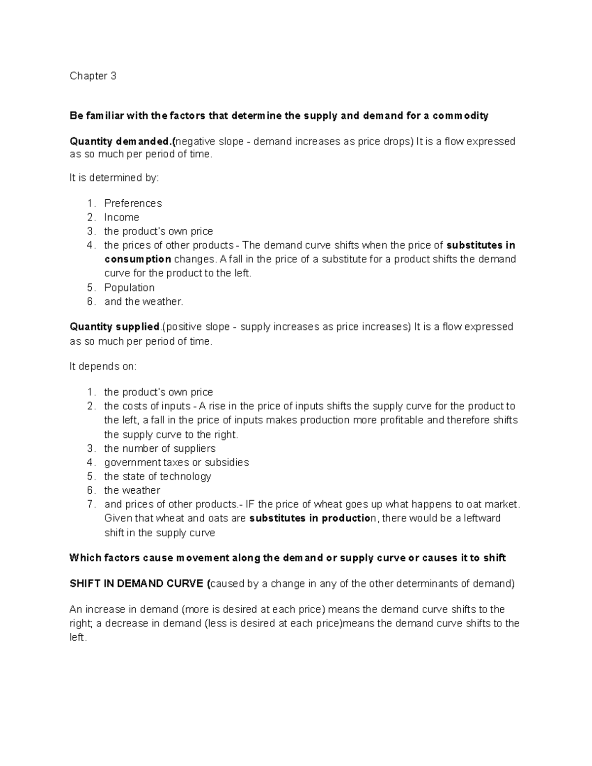 Chapter 3 study guide - Review for tests and exams - Chapter 3 Be ...