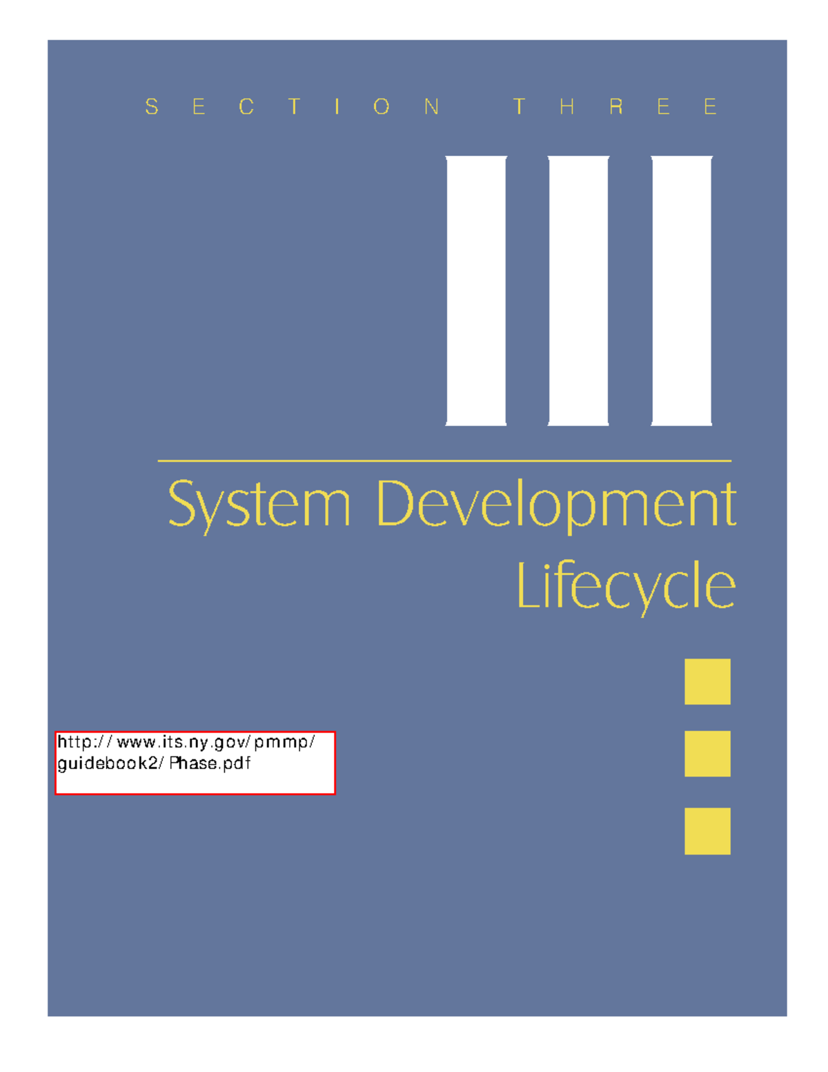 System Development Life Cycle - SECTION THREE III System Development ...