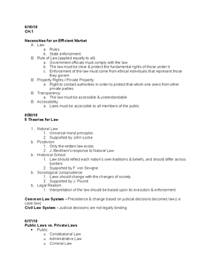 Test 1 Review Video Notes pt - Chapter 4 - Litigation Review State v ...
