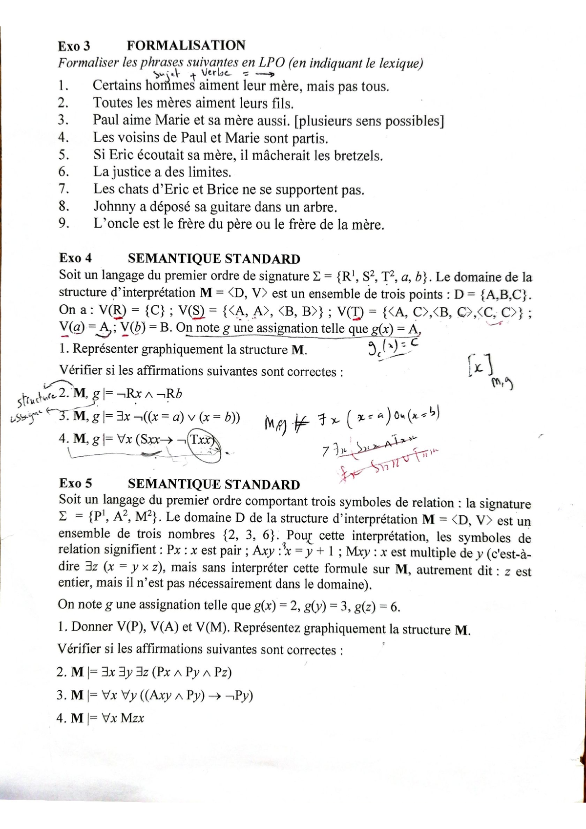 TD2 - Série D'exercice De Logique - Mathématiques - Studocu