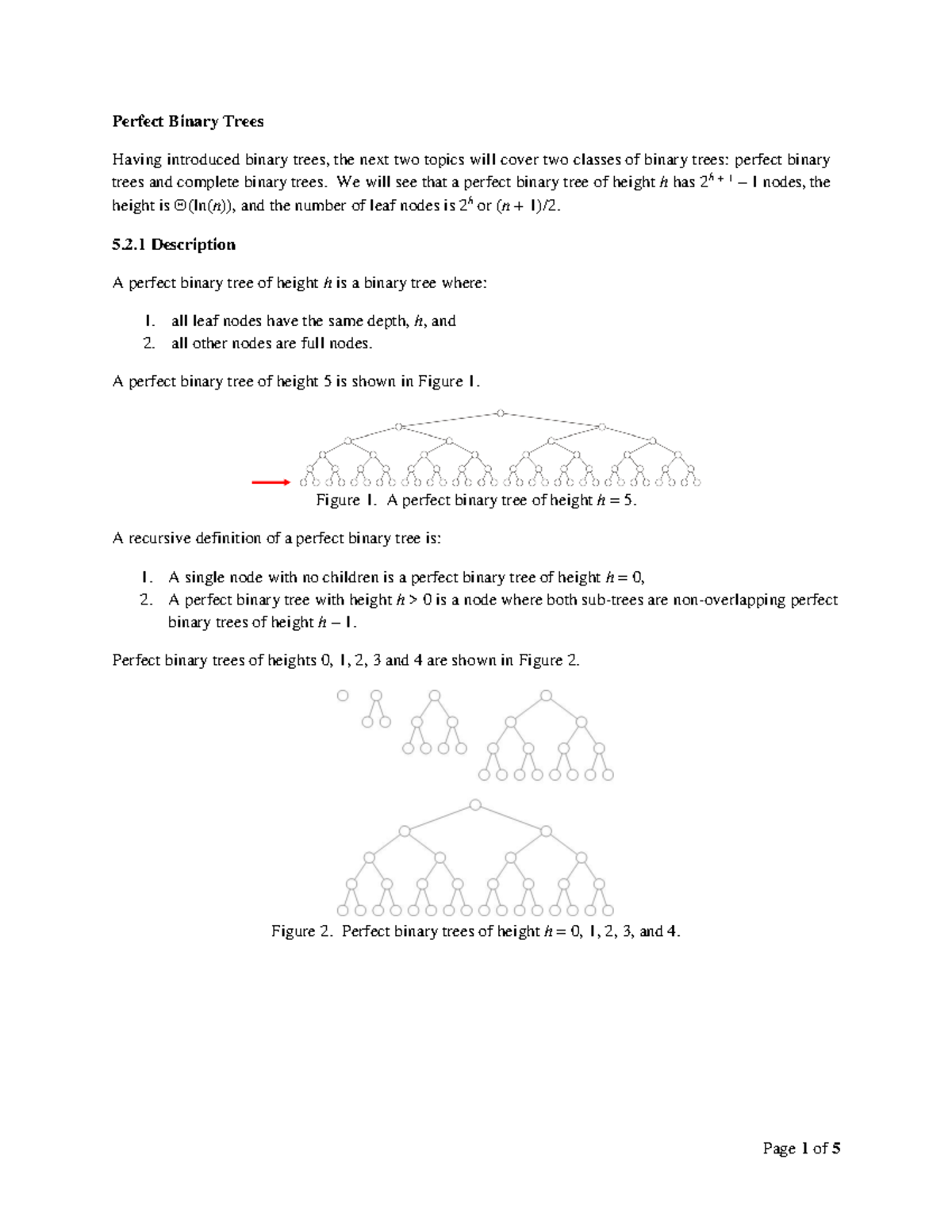 Perfect Binary Trees - Perfect Binary Trees Having introduced binary ...
