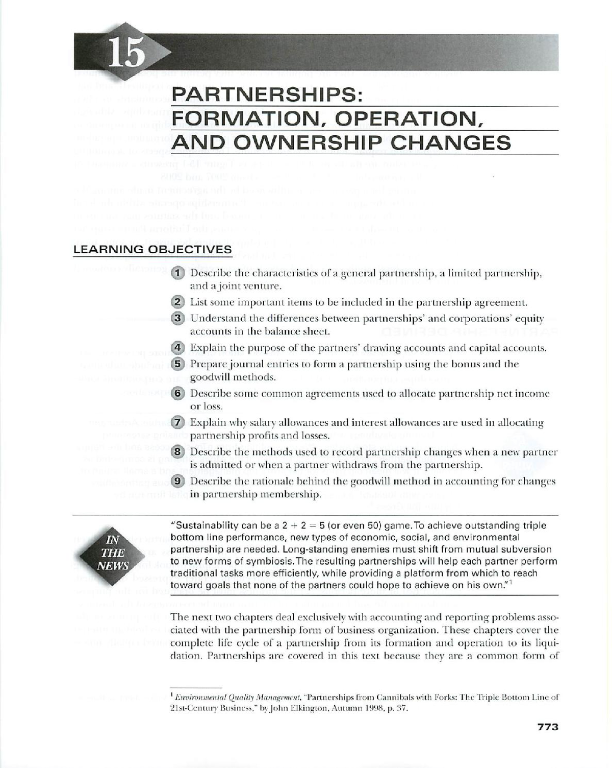 Ch 15 Partnerships Formation Operation And Ownership Changes Opt ...