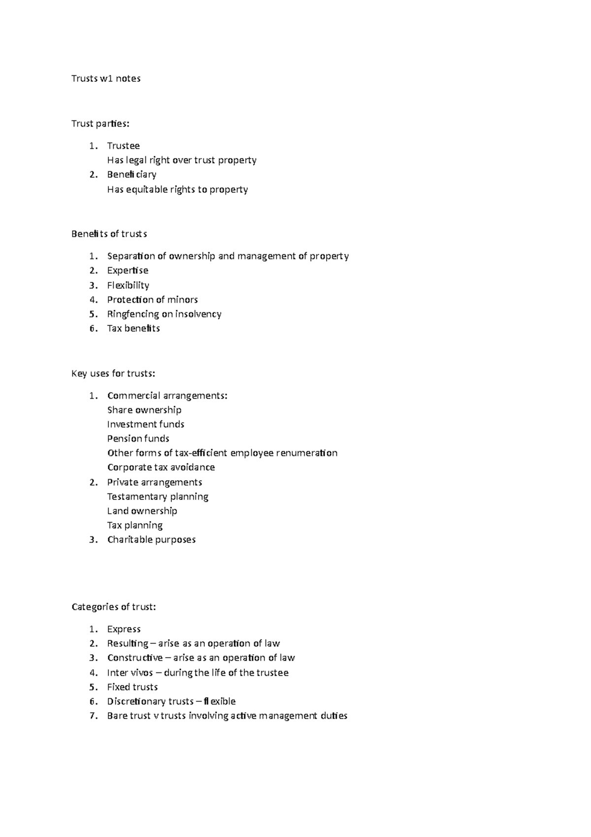 trust-week-1-notes-trusts-w1-notes-trust-paries-trustee-has-legal