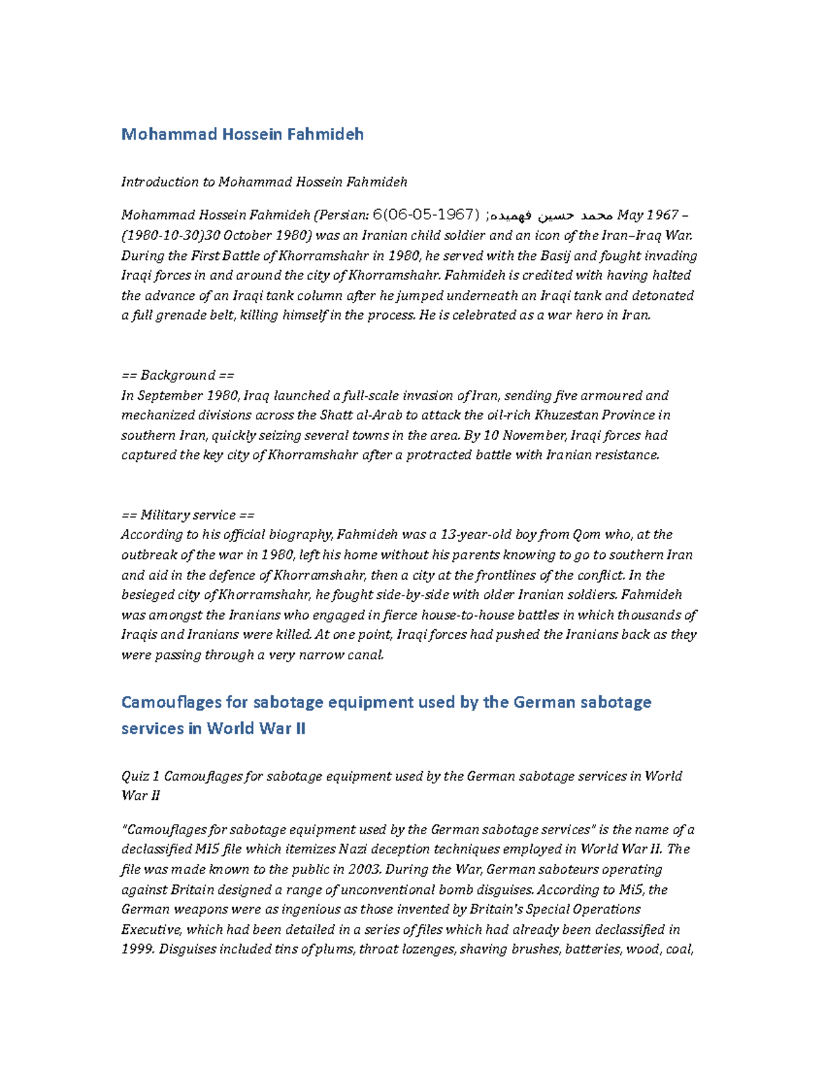 POLS157 LectureNote Mohammad Hossein Fahmideh Mohammad Hossein
