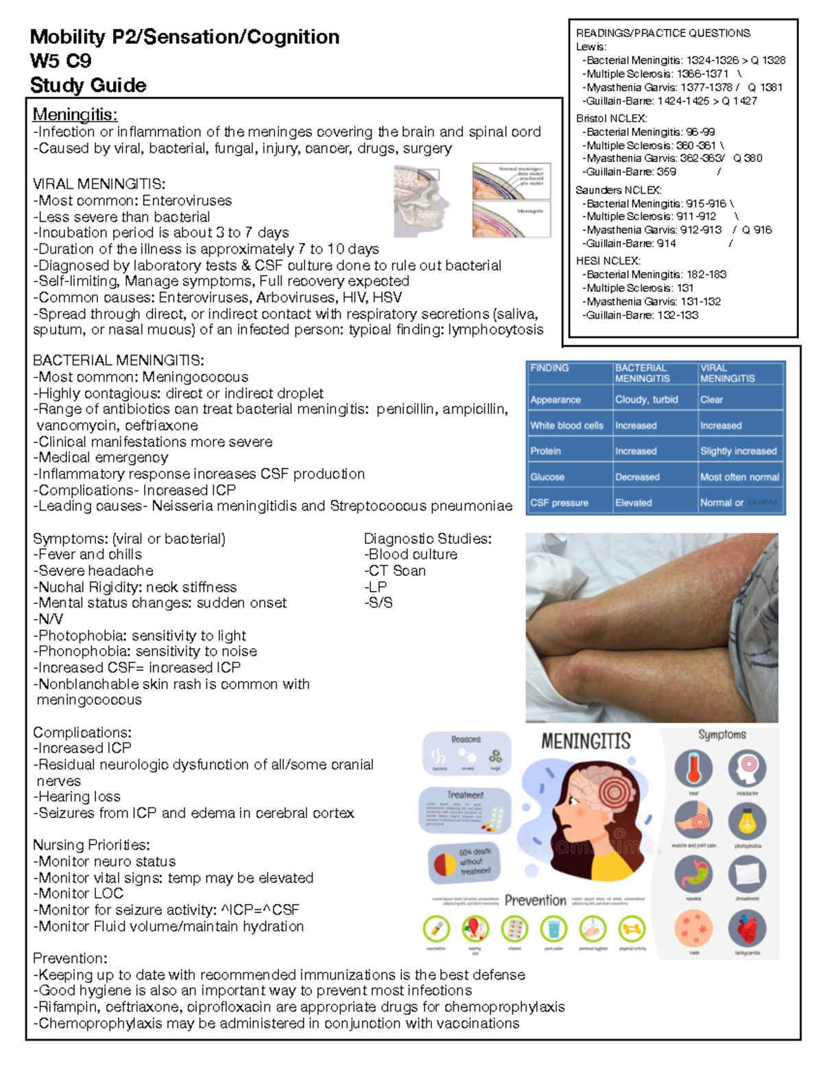 W5 C9- Mobility (P2) Sensation Cognition - Mobility P2/Sensation ...