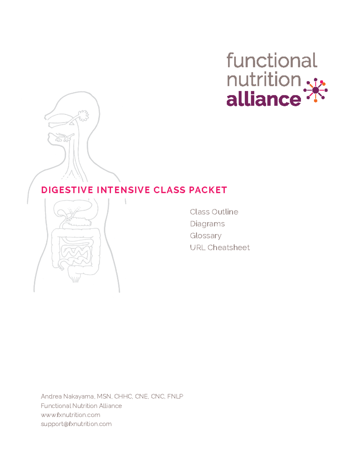 Digestive-packet-2018 - Class Outline Diagrams Glossary URL Cheatsheet ...